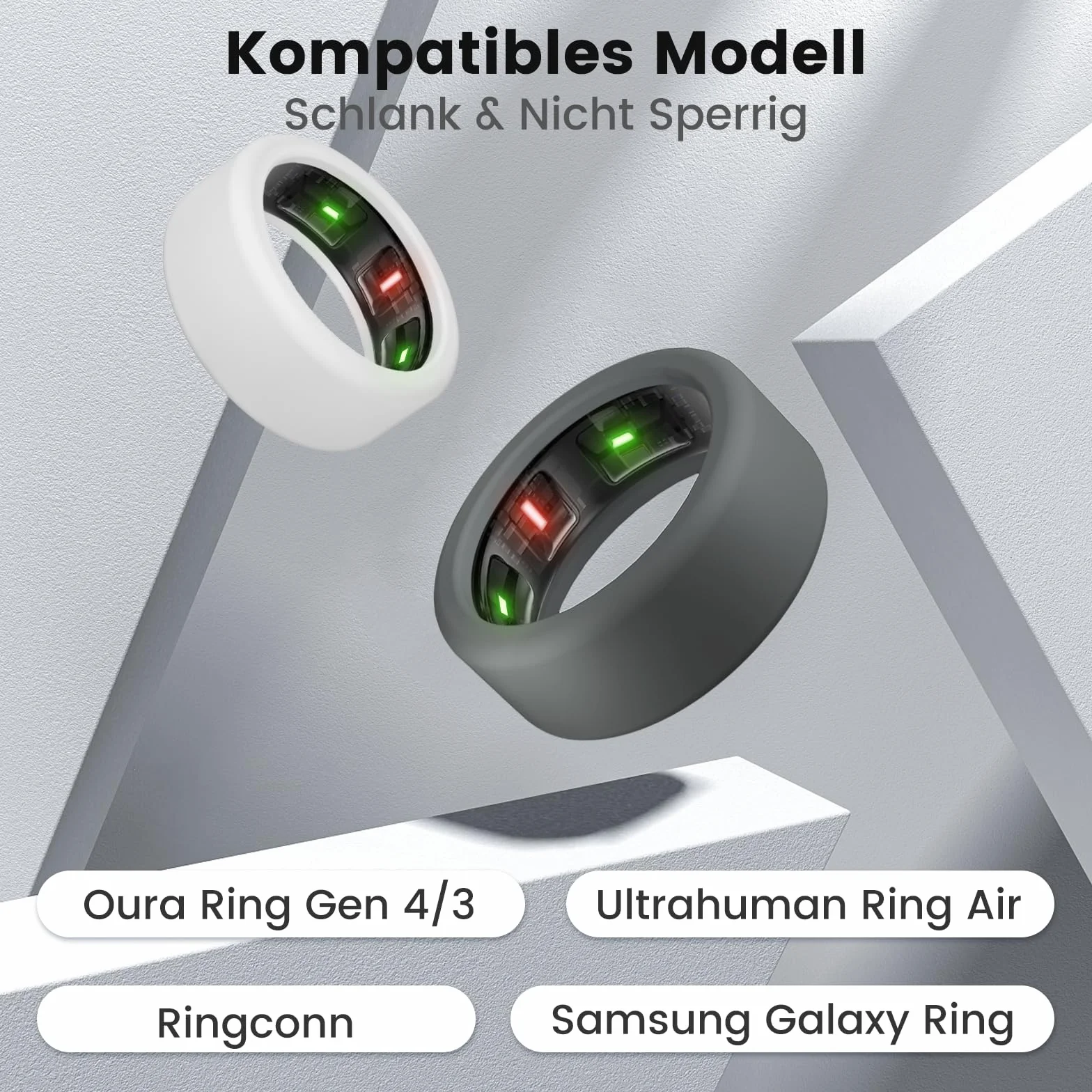 SimpleTings Smart Ring Protector Kompatybilny z Oura/Ultrahuman/Samsung Galaxy