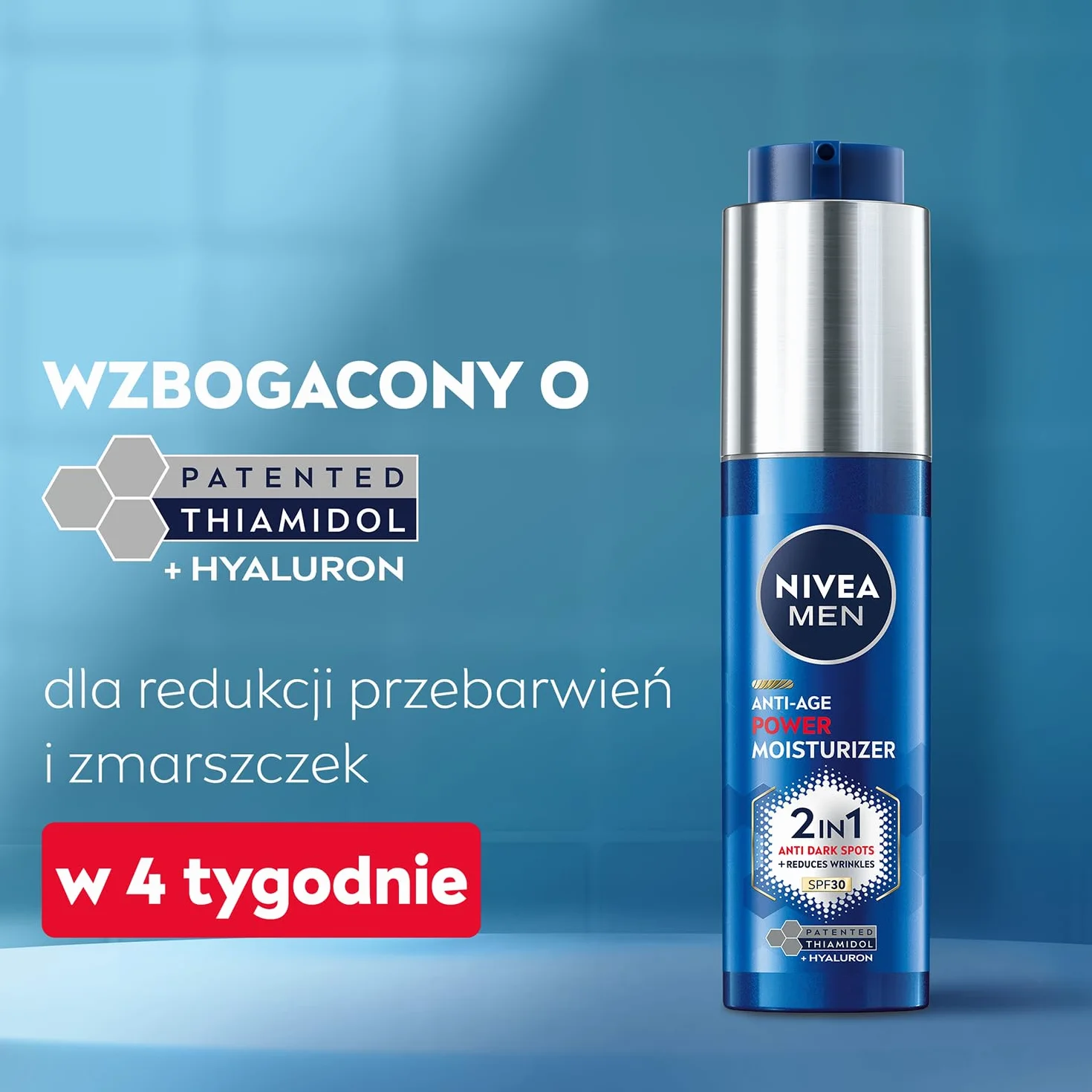 NIVEA MEN Anti-Age POWER Krem do twarzy dla mężczyzn SPF30 50 ml