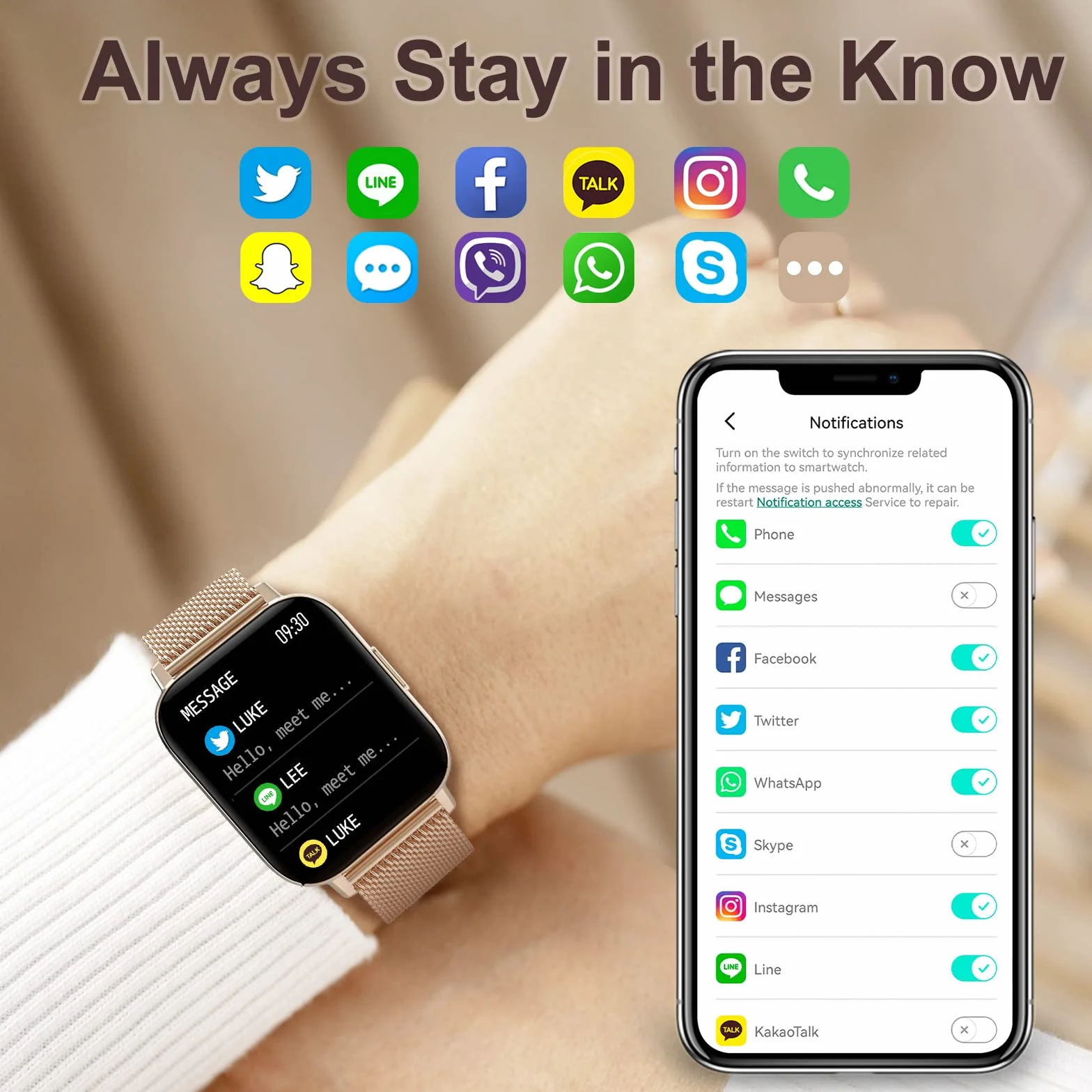 Zegarek damski Smartwatch Smart Watch z powiadomieniami o wiadomościach, pomiar tętna, sen, spO2, zegarek fitness z krokomierzem, 8 sportowych, zegarek cyfrowy dla systemu Android iOS