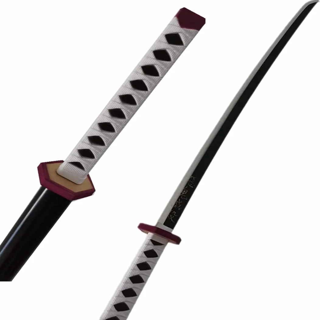 damdos Halloween rekwizyt broń demon pogromcy cosplay miecz pianka PU 80 cm Tomioka Giyuu Kamado Tanjirou miecze prezenty urodzinowe (Tomioka Giyuu)