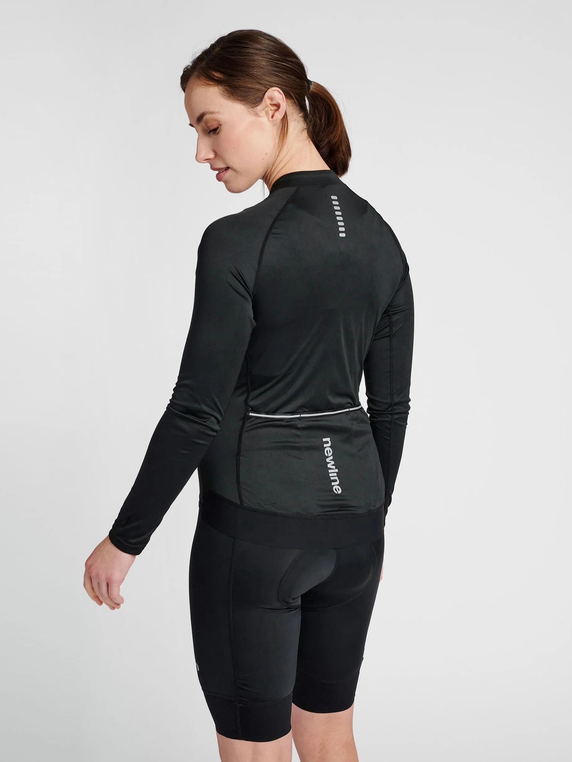 newline Women's Core Bike L/S koszulka damska, czarna, L