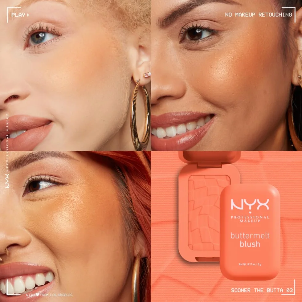 NYX Professional Makeup Buttermelt Blush - 03 Sooner The Butta