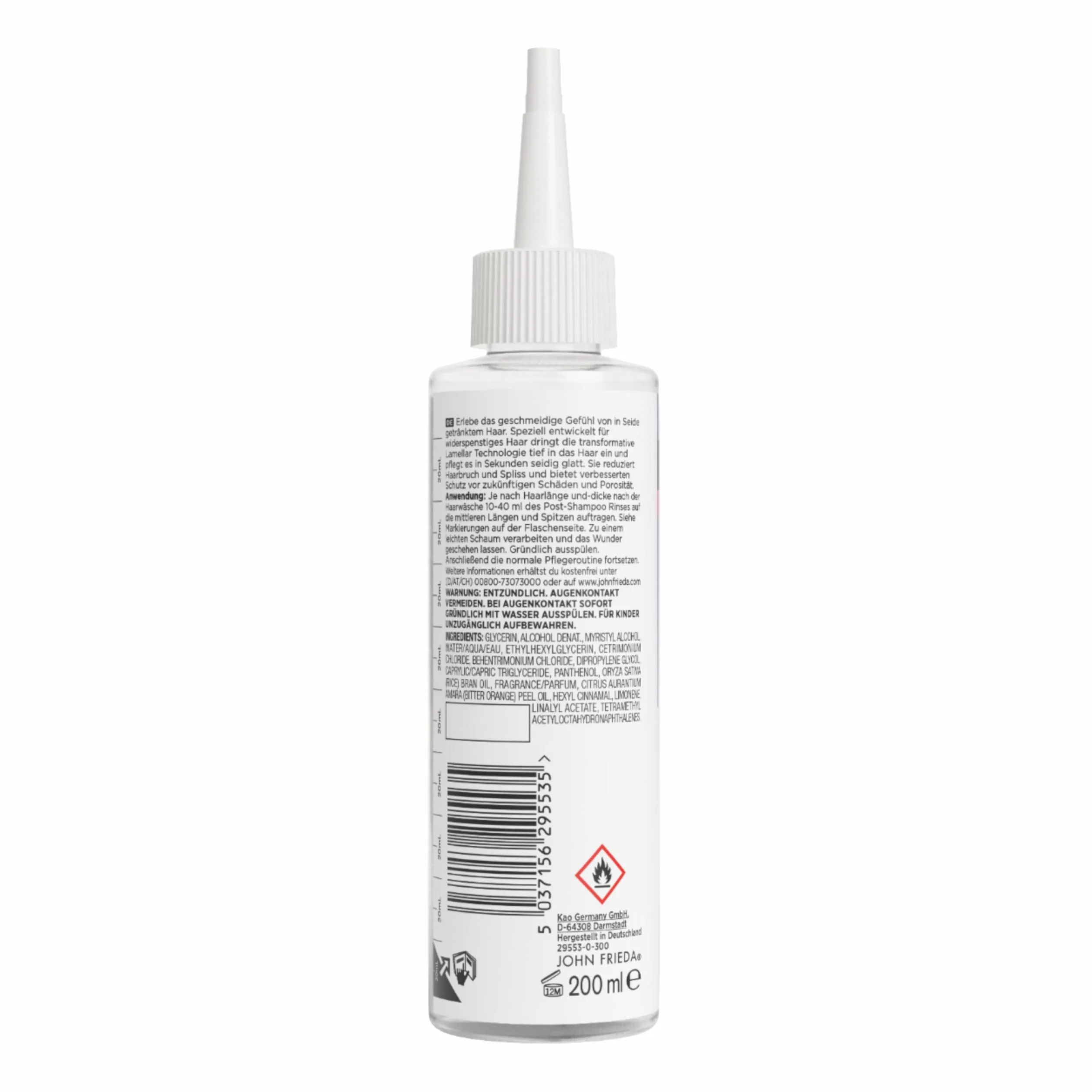 John Frieda Frizz Ease Wunder-reparation Silk Drench Smooting Water – zawartość: 200 ml – redukuje łamanie się włosów i rozdwajanie końcówek oraz zapewnia lepszą ochronę przed przyszłymi uszkodzeniami