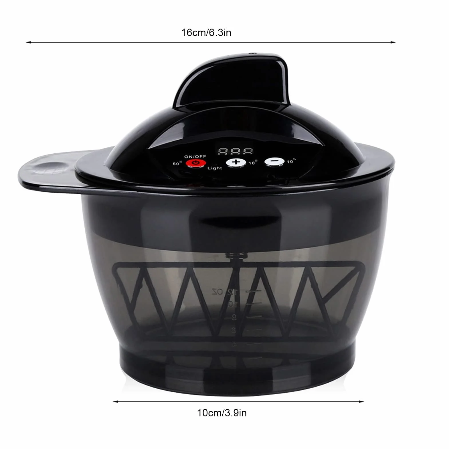 Miska do mieszania włosów Automatyczny mikser z USB wielokrotnego ładowania wyświetlacz LCD salon fryzjerski domowe narzędzia DIY 320 ml
