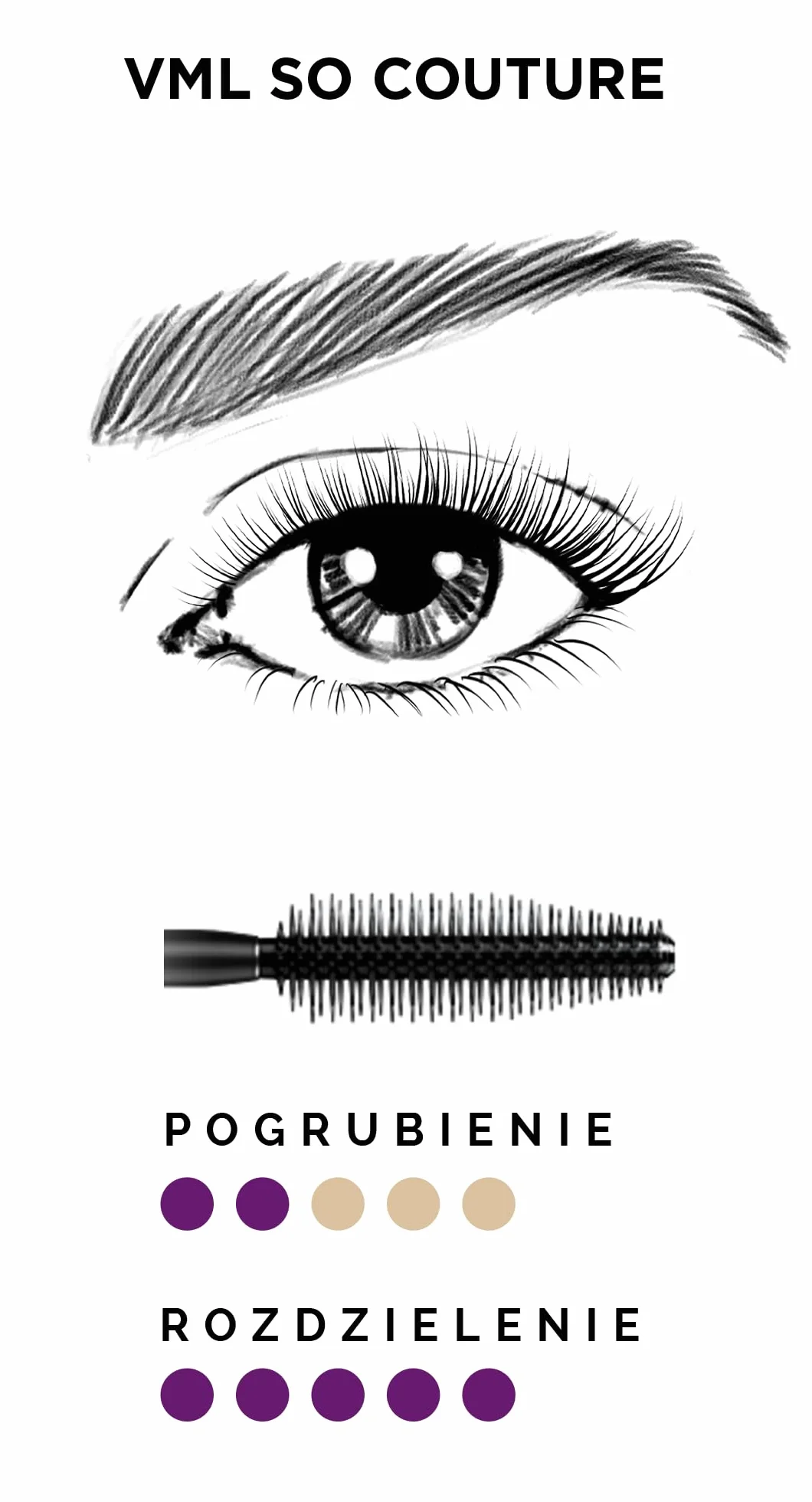 L'Oreal Paris Volume Million Lashes So Couture tusz do rzęs, efekt miliona rzęs, 01 Black, 9 ml