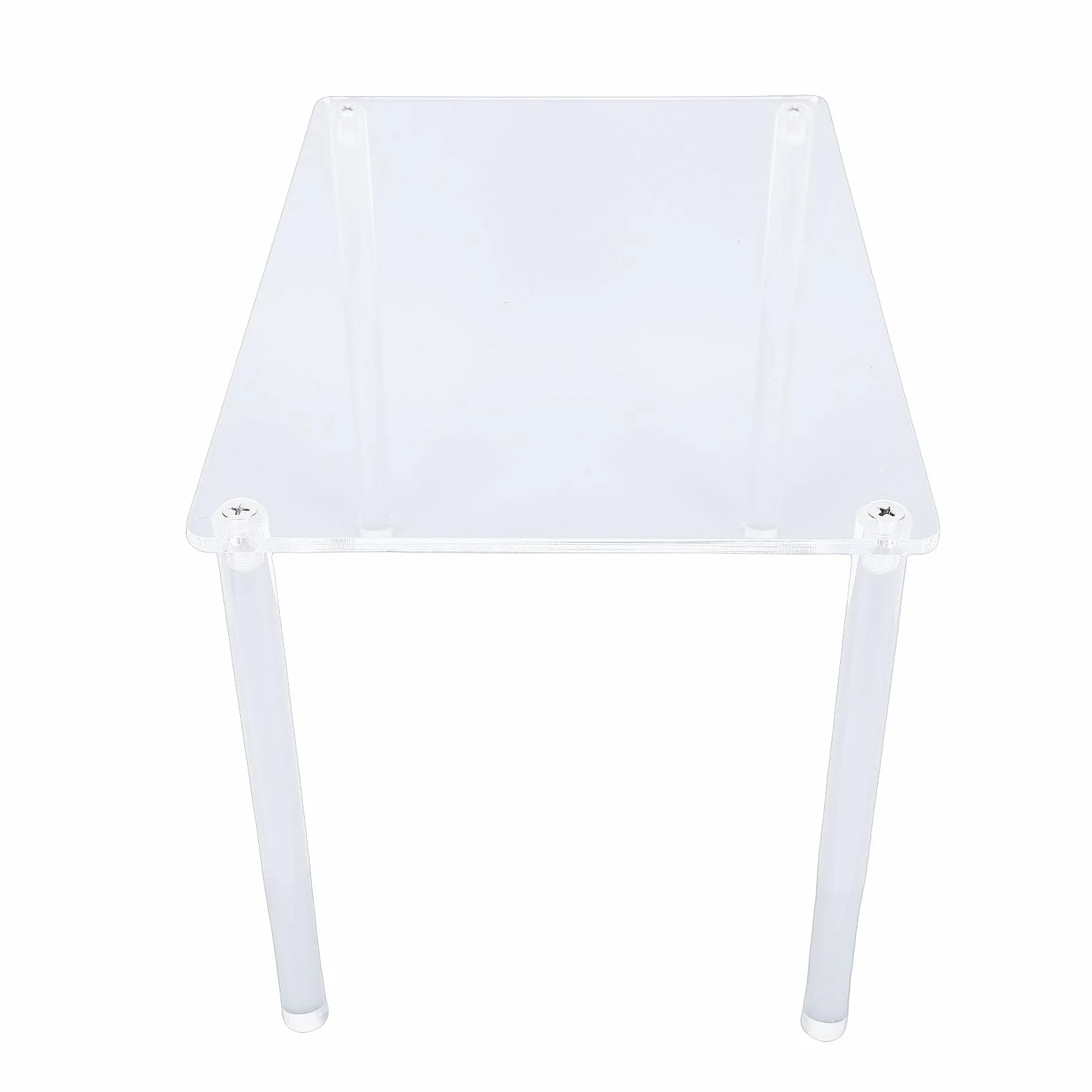 Yosoo Health Gear Stojak Akrylowy, Przezroczysta Półka na Zabawki Jubilerskie i Kosmetyki, z Solidnym Panelem o Grubości 5 Mm i Podkładkami Antypoślizgowymi, Rozmiar Blatu 30x20 Cm, długość Nóg