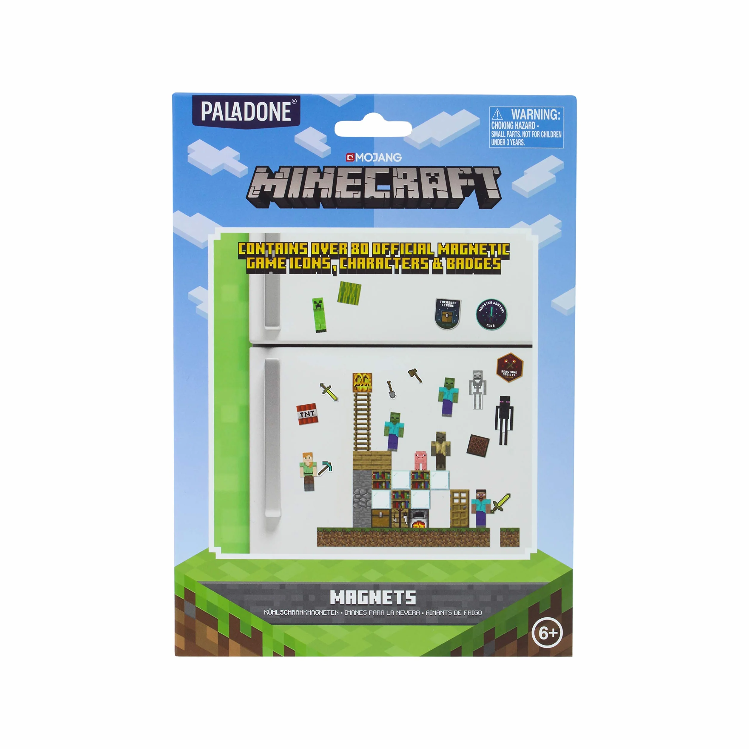 Paladone PP6734MCFTX Minecraft Magnes, Tworzywo Sztuczne, Wielokolorowy