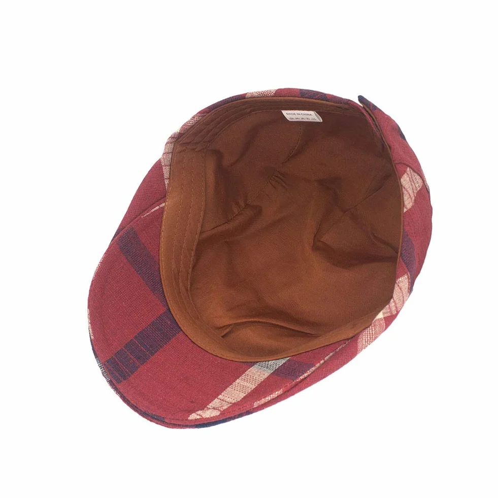Męska Czapka Gatsby Unisex Newsboy Flat Cap Berety Kaszkiety Wzór w kratęv