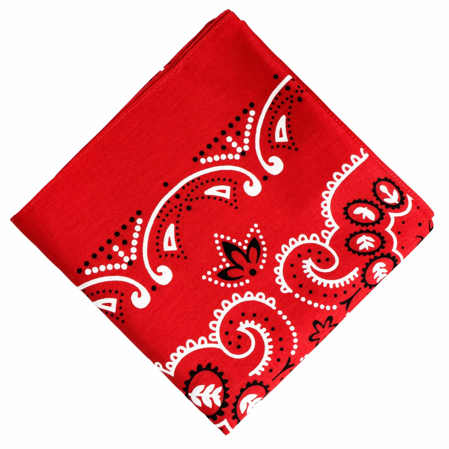 70 cm x 70 cm 100% bawełniane bandany, opaska na głowę, maska na twarz, kwadratowy szalik nakrycie głowy dla mężczyzn i kobiet (1 szt., czerwony), Czerwony, Rozmiar uniwersalny
