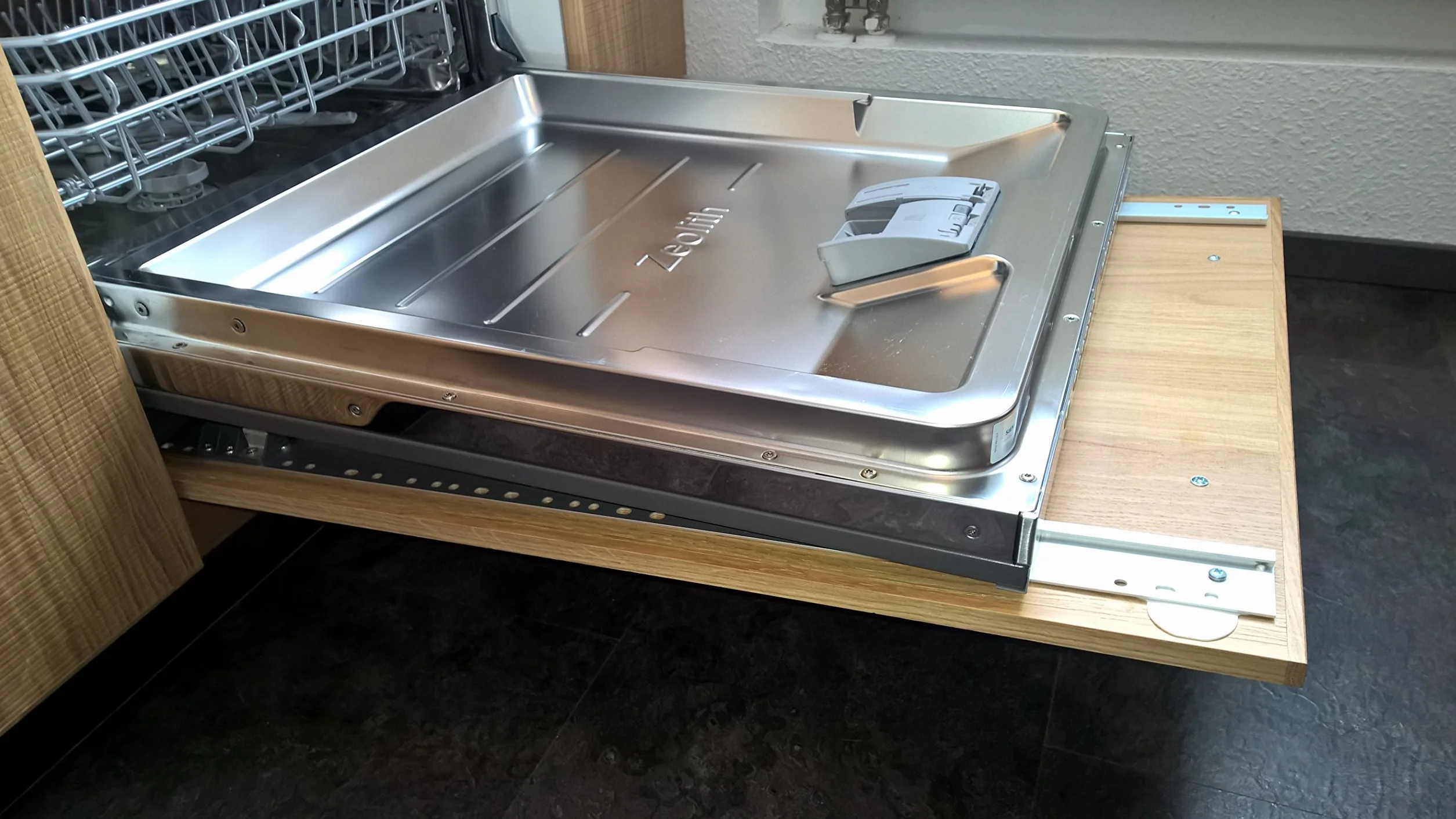 IKEA zawias ślizgowy pojemnik do w pełni zintegrowanej zmywarki wszystkich marek (srebrny, nowa wersja 2018/2019)