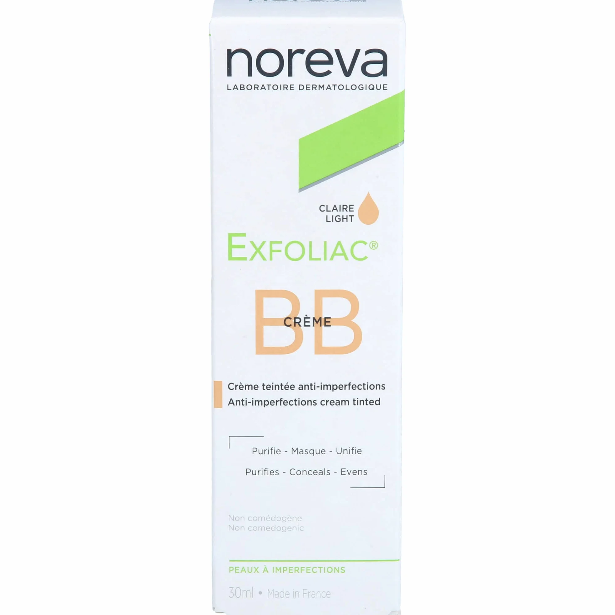 Noreva Exfoliac krem BB Claire Light 30 ml