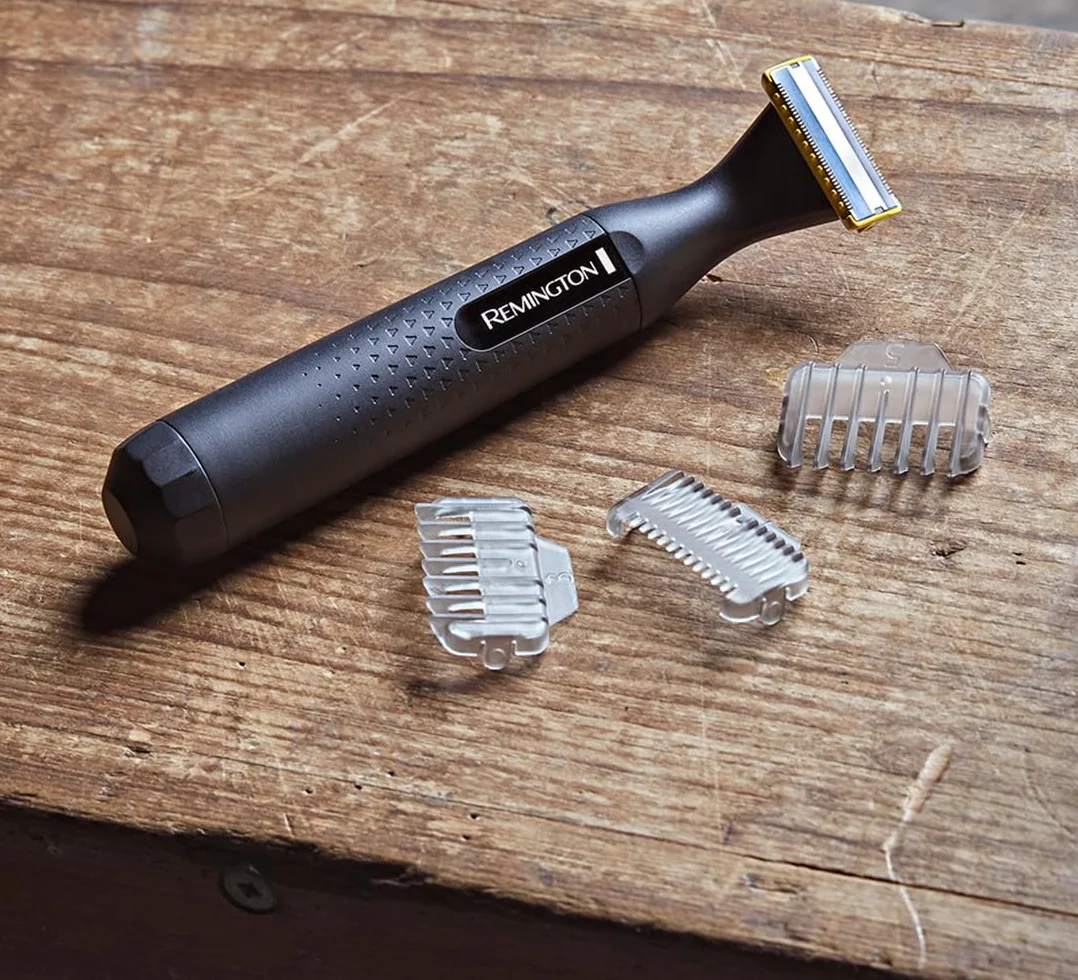 Remington Omniblade HG1000 trymer hybrydowy do brody 3 nasadki 1-5mm wodoodporny na baterie