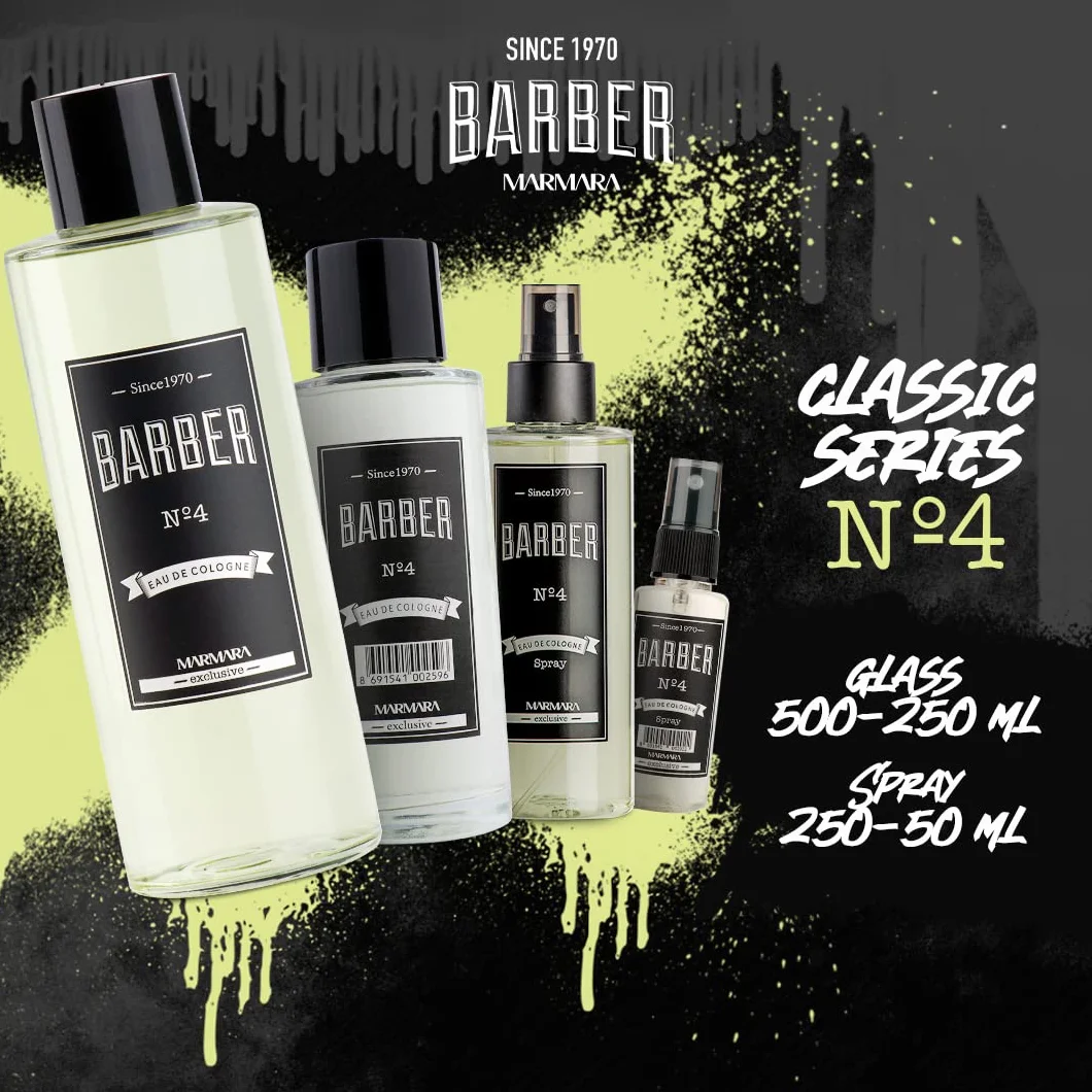 BARBER MARMARA No.4 Eau de Cologne Splash 250 ml After Shave woda zapachowa dla mężczyzn