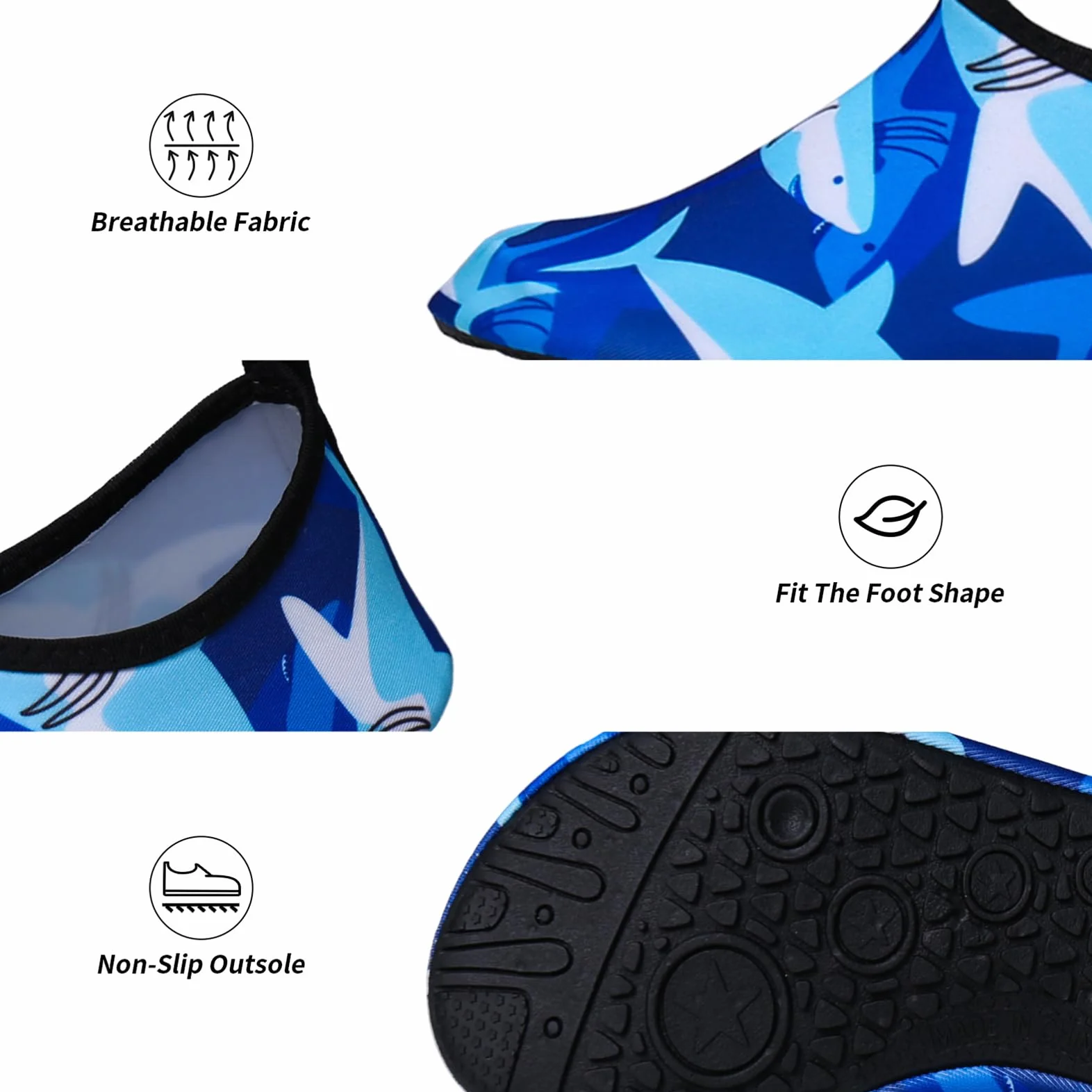 Buty do pływania dla małych dzieci, buty do wody, dla dziewcząt, chłopców, dzieci, antypoślizgowe buty do wody, na plażę, basen, do surfowania, ogrodu, na plażę