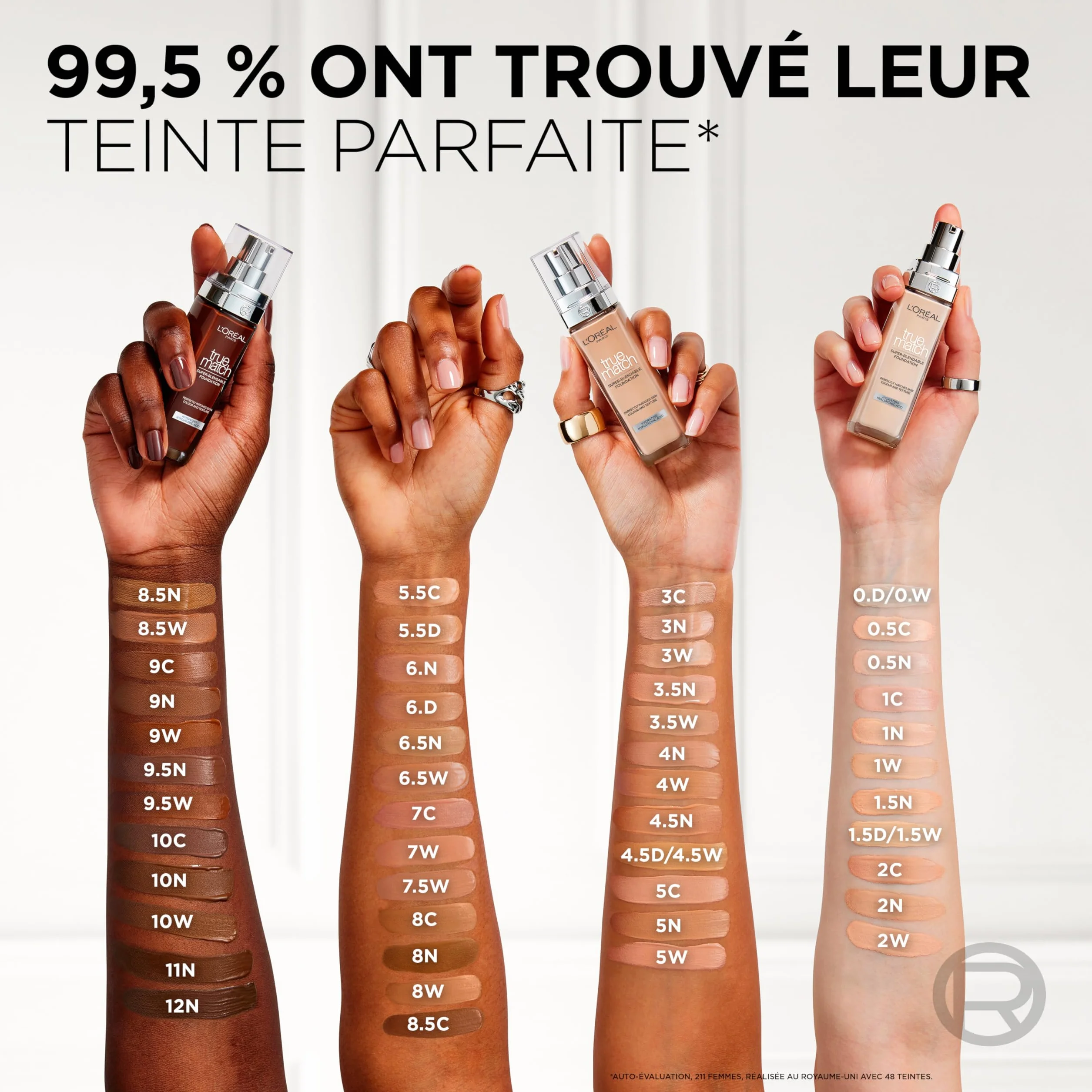 L'Oréal Paris True Match trwały podkład do twarzy w płynie, pielęgnujący z kwasem hialuronowym, SPF 17, 6.N Honey, 30 ml