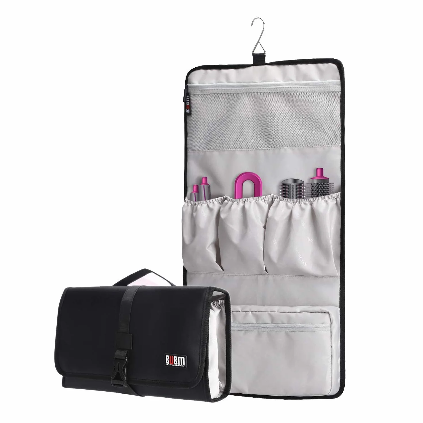 BUBM Wodoodporna torba podróżna do Dyson Airwrap Styler, przenośny organizer podróżny do stylizacji Airwrap i załączników