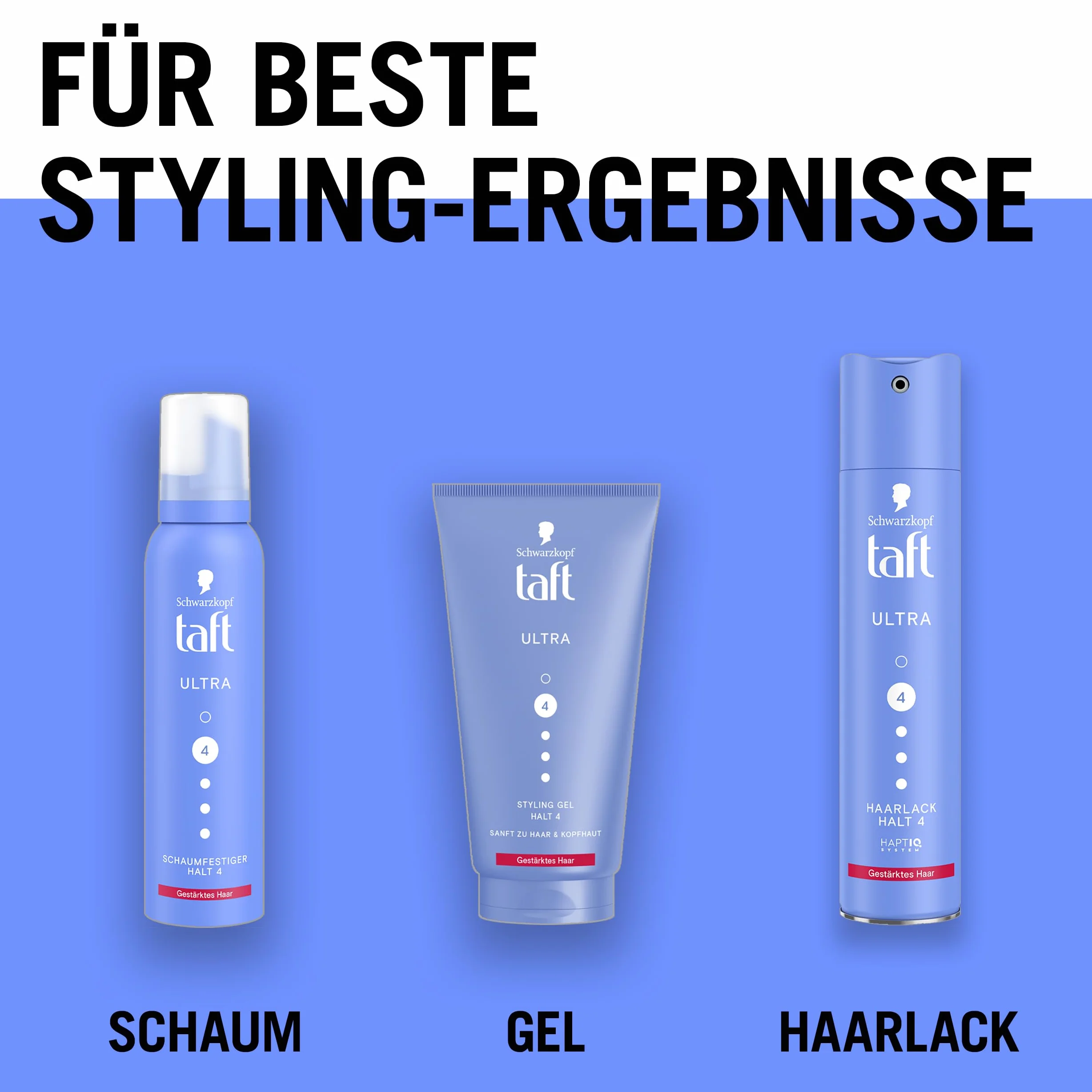 Schwarzkopf Taft Gel Ultra Styling (150 ml), żel do włosów wzmocnionych o bardzo mocnym trzymaniu, delikatny dla włosów i skóry głowy, wegański żel do stylizacji włosów