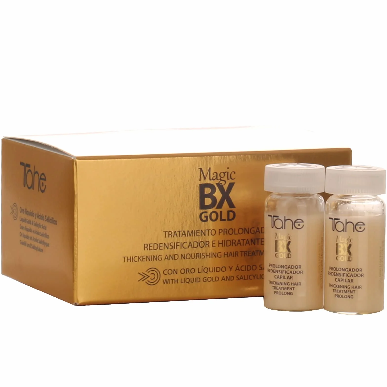 Tahe Magic BX Gold Pack Szampon rezagęszczający 300 ml + maska 300 ml + zabieg 50 ml