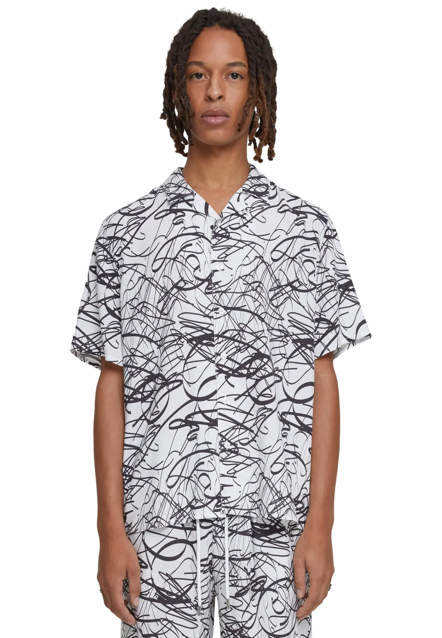 Urban Classics Koszula Mężczyźni Tb4150-viscose Aop Resort Shirt