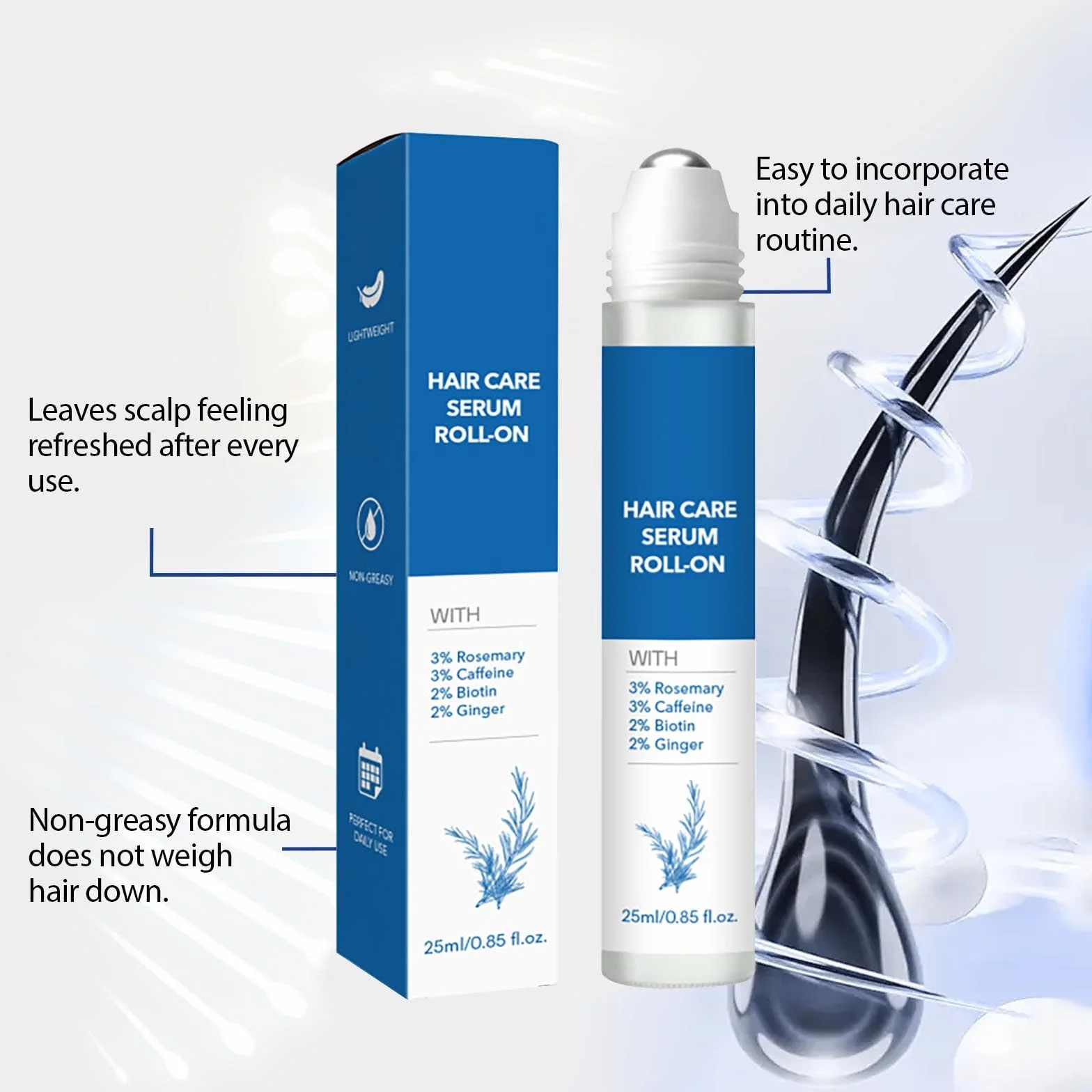 Rozmarynowe serum na porost włosów przeciw wypadaniu 3 szt.