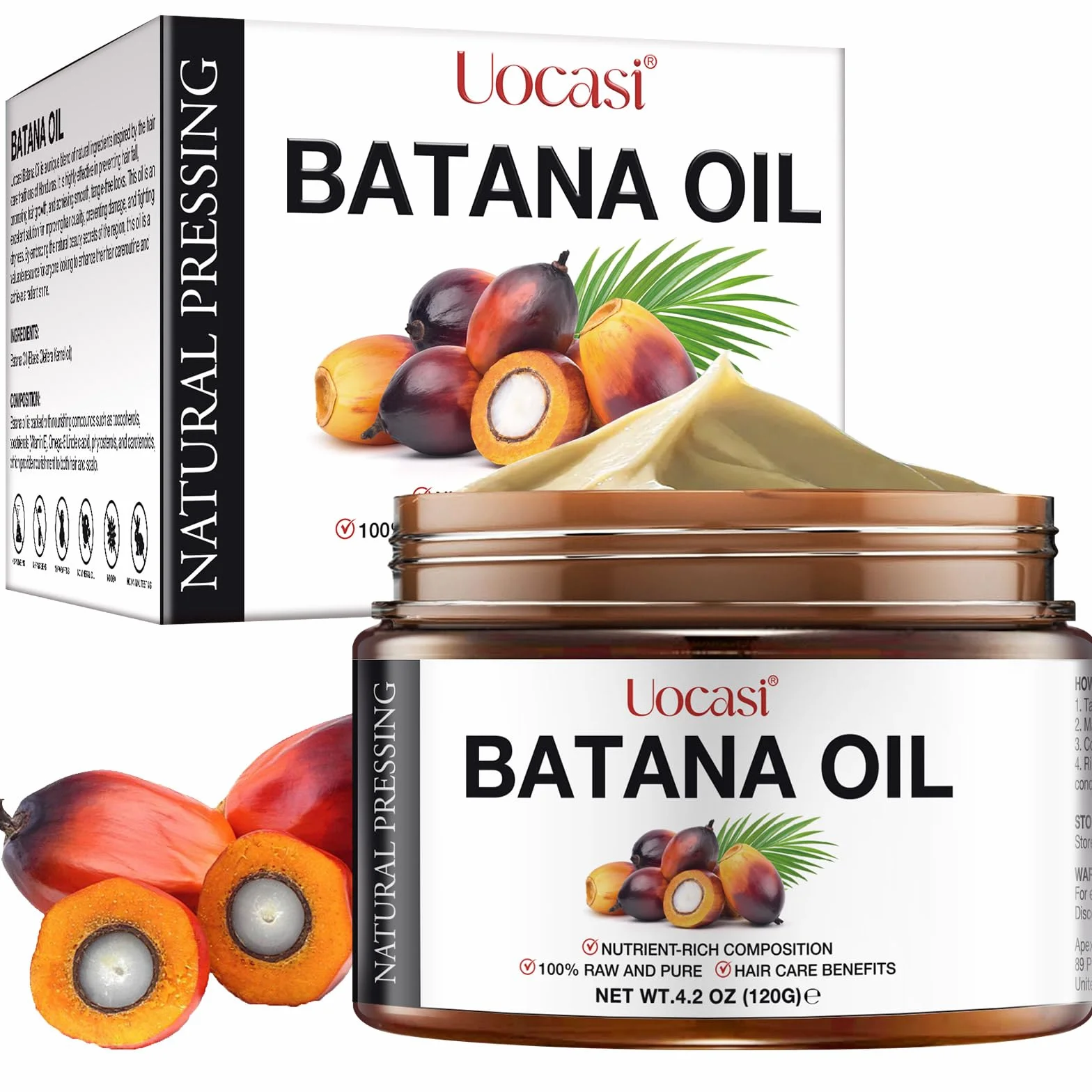 Surowy olej batana 120g naturalny czysty organiczny do wzrostu włosów