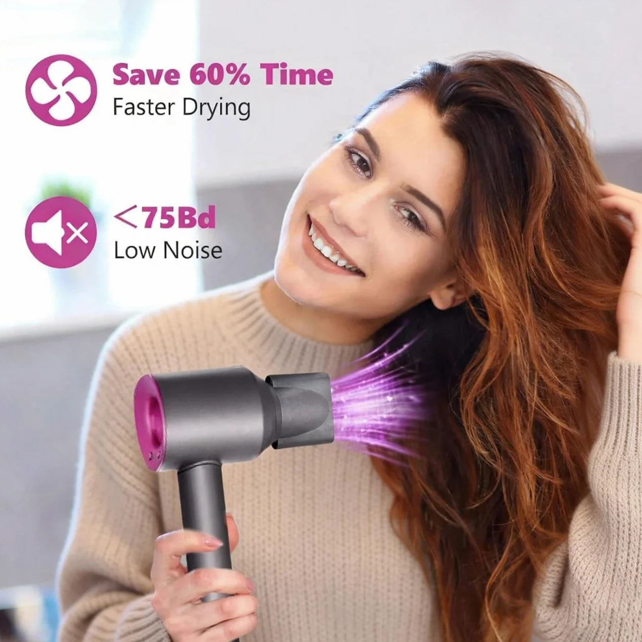 Narzędzia do dysz wygładzających nasadka do suszarki do włosów Dyson Supersonic HD01 HD02 HD03 967715-01