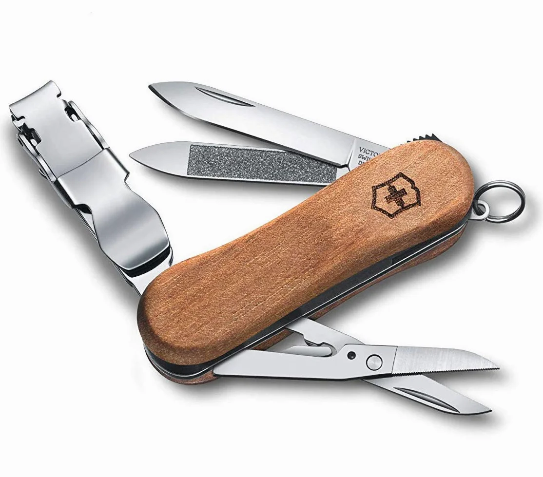 Victorinox Holz Nagelknipser 580 6 Funktionen Nussbaumholz
