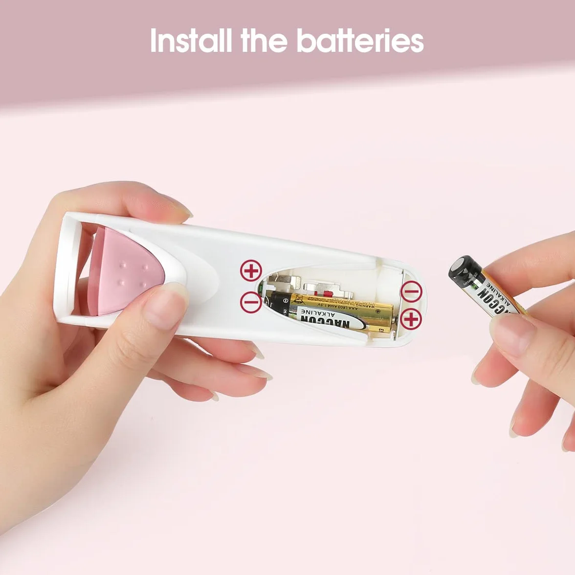 TOUCHBeauty Elektryczna podgrzewana zalotka do rzęs, z silikonową poduszką grzewczą, szybkie i trwałe, naturalne narzędzie do makijażu rzęs dla kobiet AG-2003-BT (różowa)
