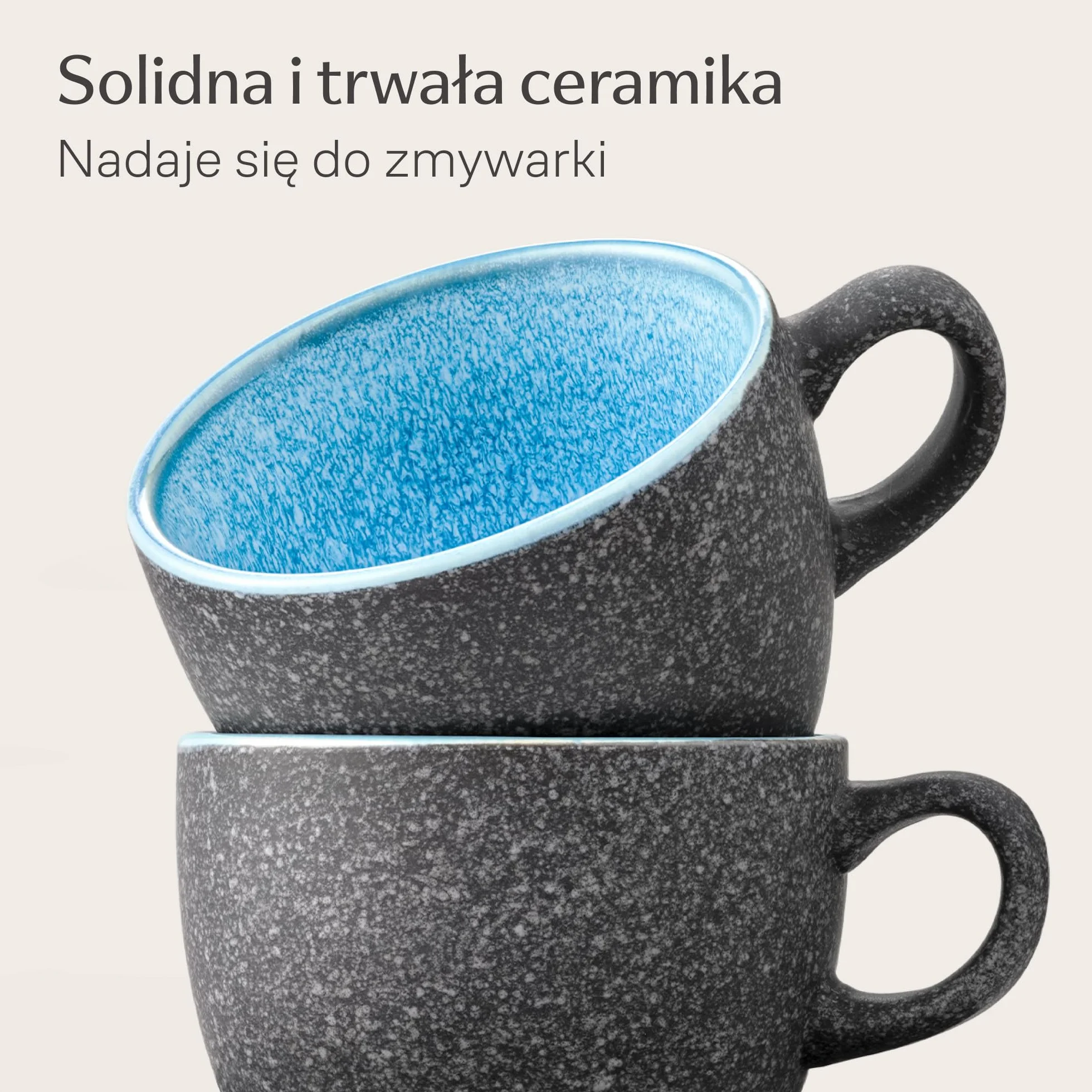 Cosumy Zestaw Filiżanek do Espresso 4 x 90 ml / 3 uncji - Ceramiczne z Talerzykami – Grube Kamionkowe Naczynia z Reaktywnym Szkliwem Ręcznym - Długie Utrzymanie Ciepła (Kolorowy)