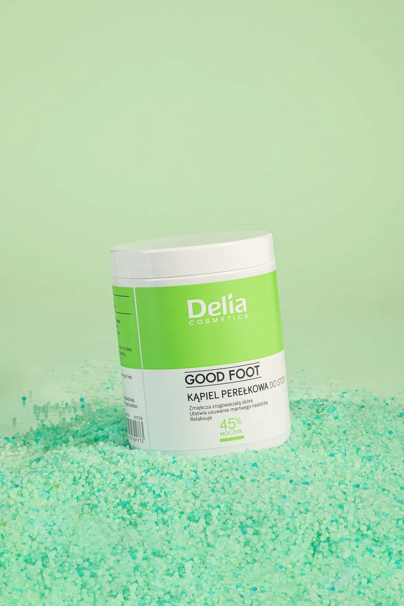 Delia Cosmetics – Good Foot – Kąpiel Perełkowa do Stóp –Pielęgnuje i Wygładza - Relaksuje i Usuwa Martwy Naskórek – Sucha i Szorstka Skóra – 250g
