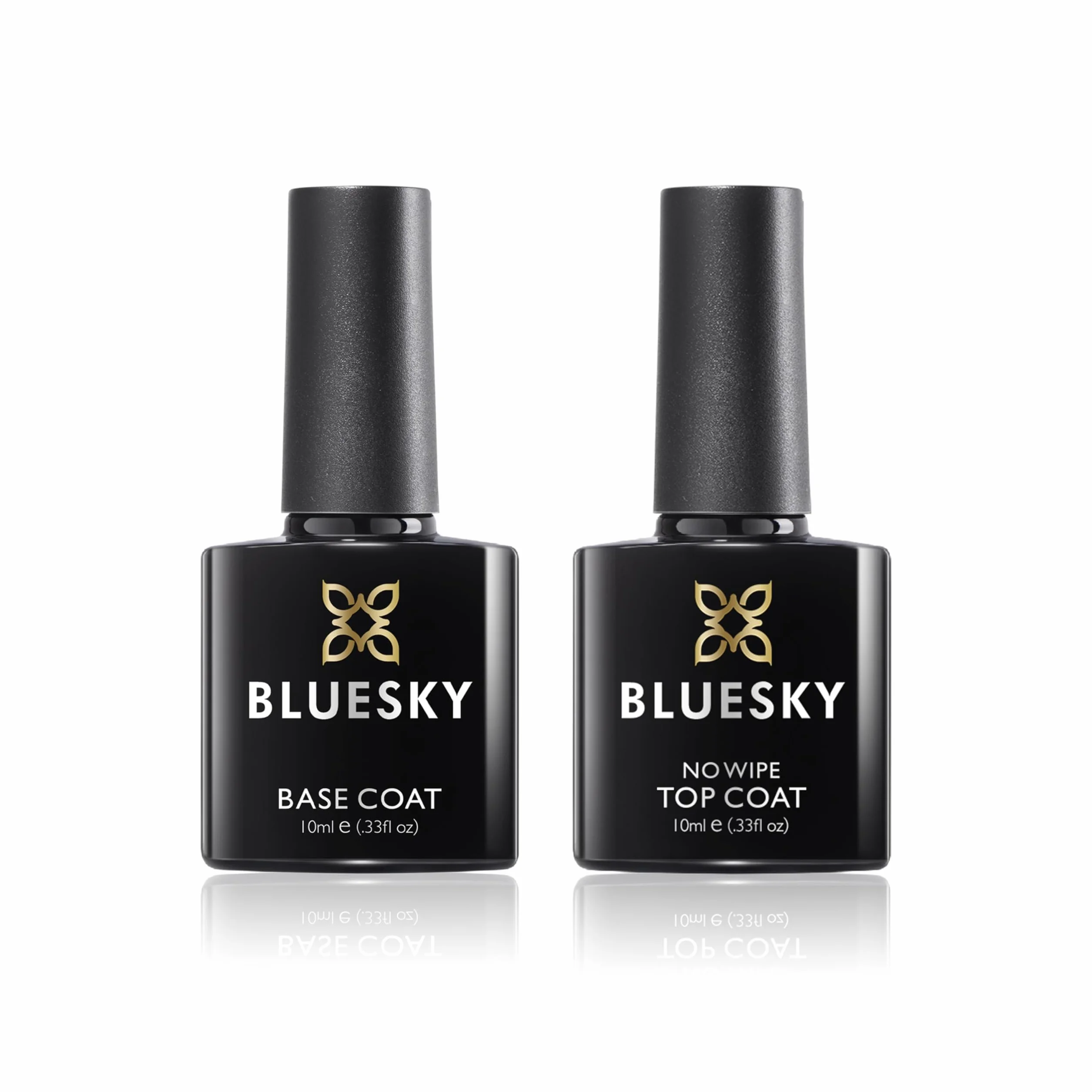 Bluesky No Wipe Top & Base Lakier do Paznokci, Bluesky, 10 ml