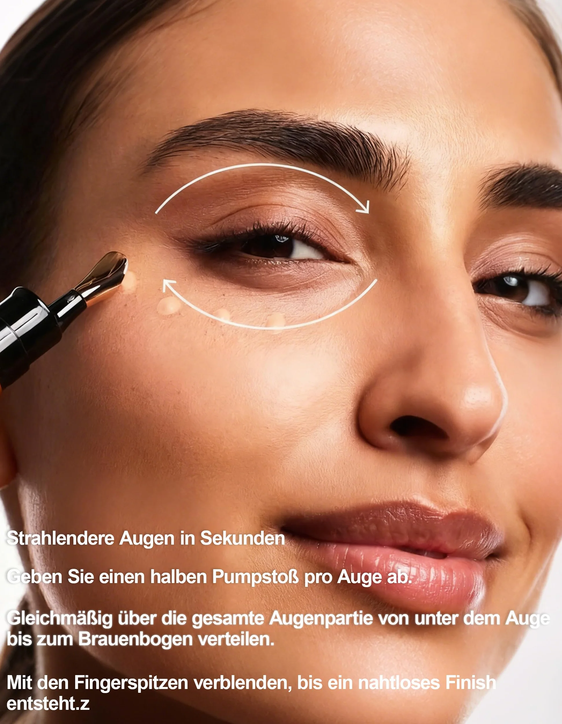 Erinde Korektor do oczu, rozjaśniający korektor do pielęgnacji oczu z efektem anti-aging, maskuje zaczerwienienia, cienie pod oczami i plamy pigmentowe, wysoka siła krycia, przyciemniony krem pod oczy