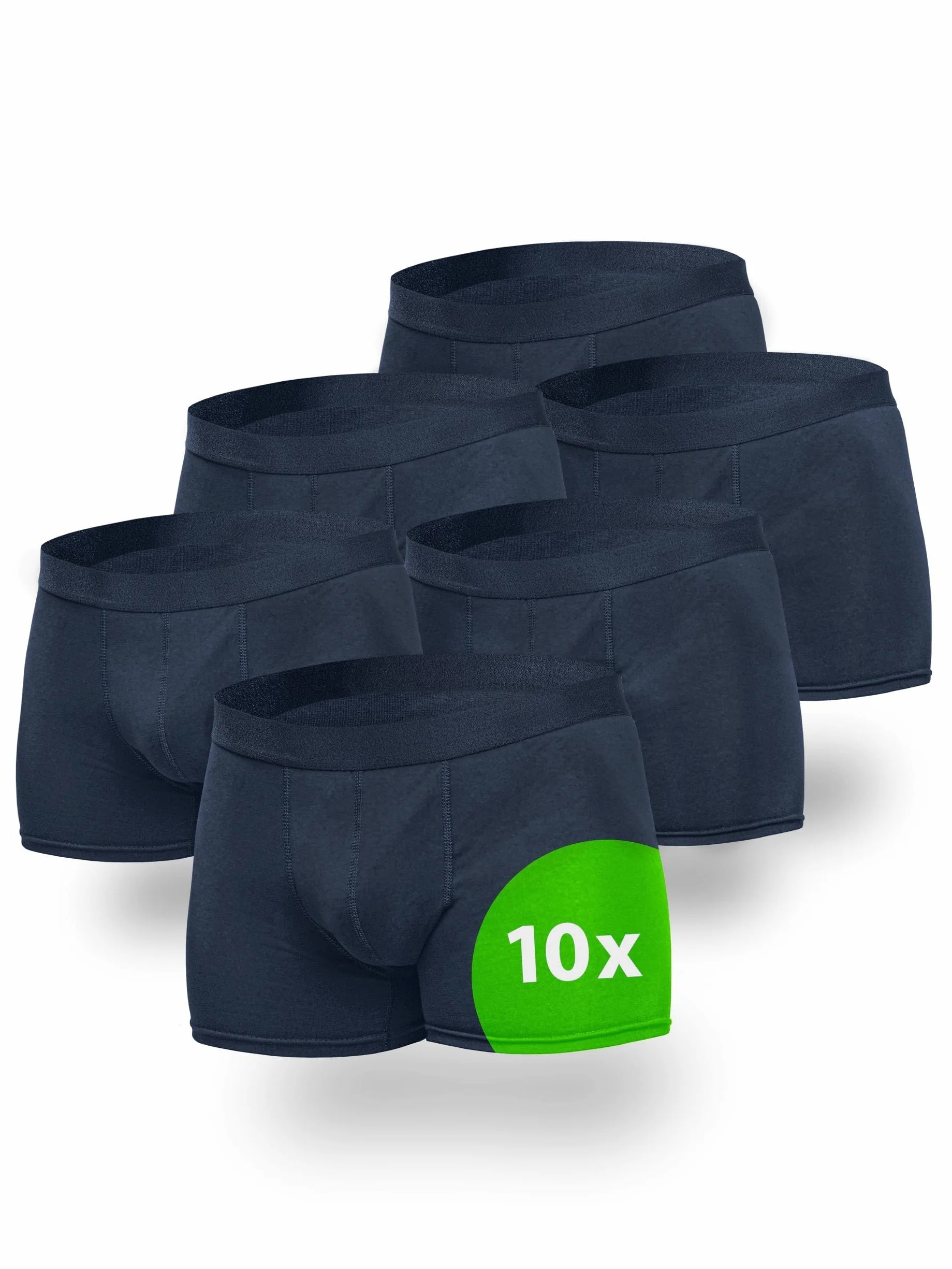 Kemes Bokserki męskie, 10 sztuk, bawełniane, niebieskie, oddychające, bielizna męska