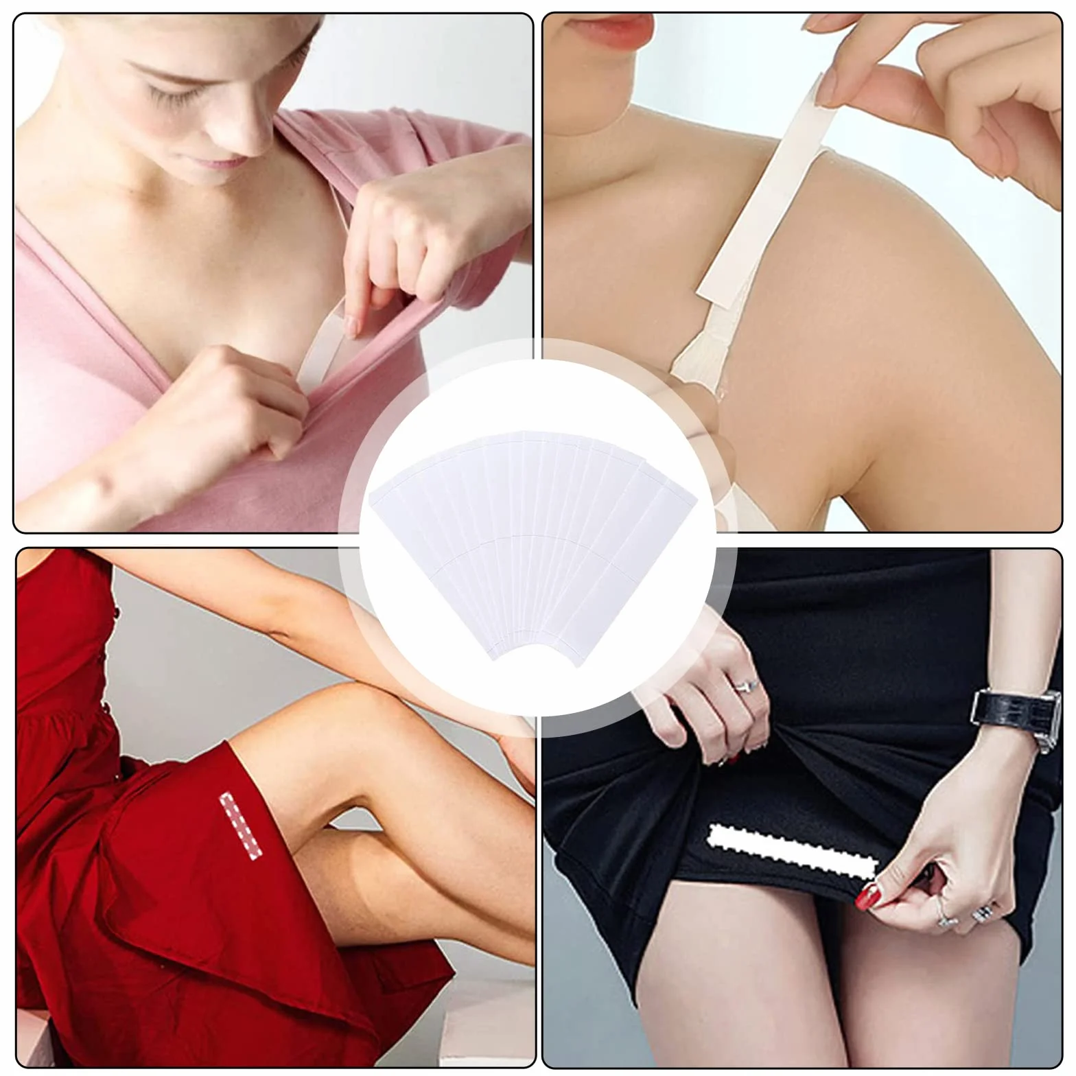 36 sztuk Fashion Beauty Tape, dwustronna taśma klejąca do skóry, jakość medyczna, dwustronna dla mody i ciała (8,5 cm/1,2 cm)