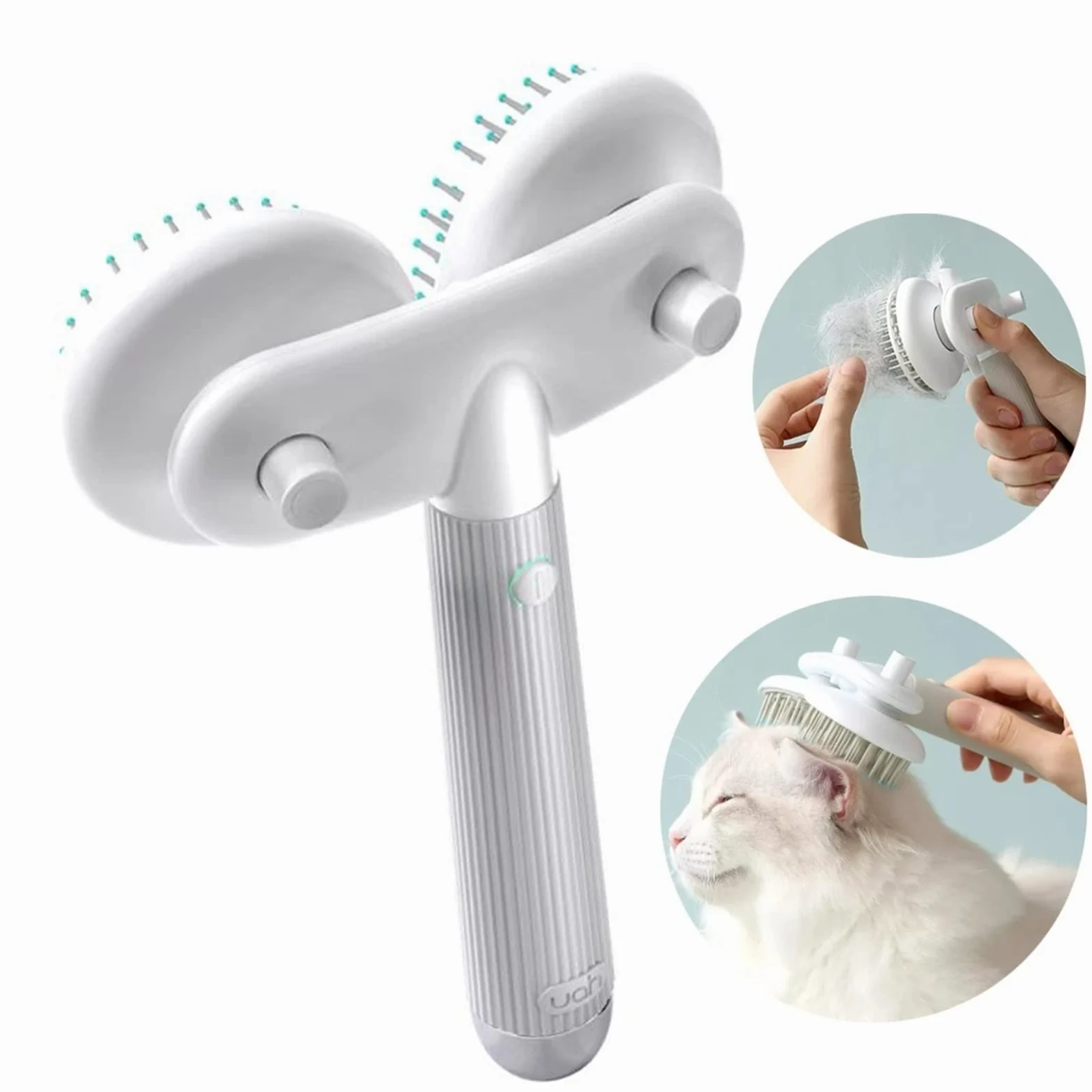 DieffematicSZ Grzebień Electric Hair Removal Comb Hair Brush Hair Removal Cleaning Brush