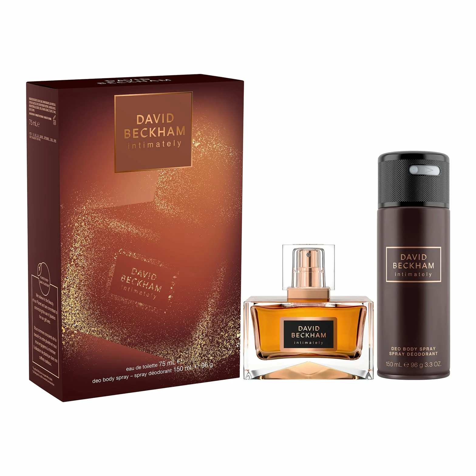 David Beckham Intimately Pudełko upominkowe woda toaletowa dezodorant w sprayu do ciała 75 ml 150 ml