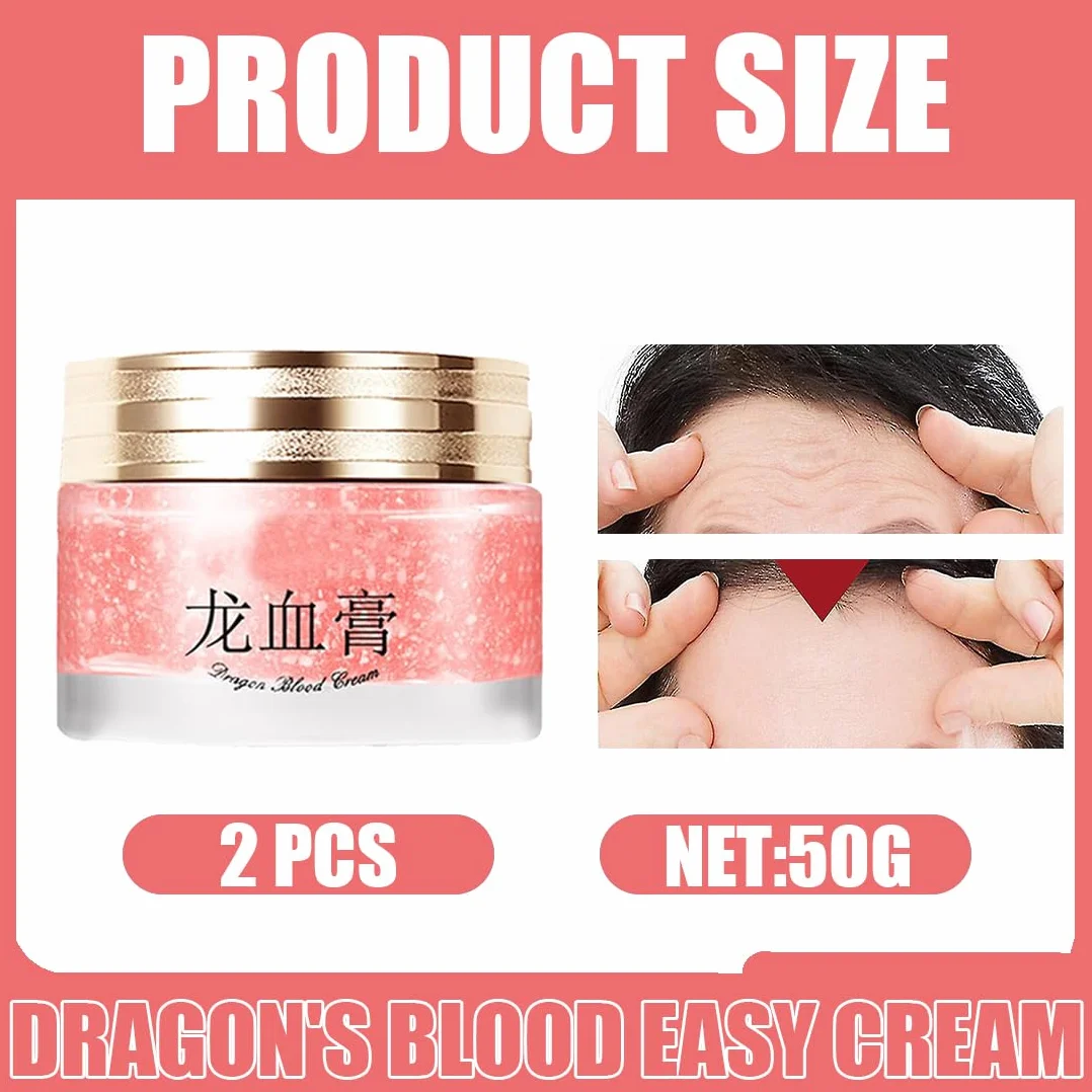 2 sztuki Cream Dragon S Blood, Dragon's Blood Easy Cream, krem wybielający smocze krwi, smoczy krem do twarzy, smoczy krem dla dziewczynek – pielęgnacja nawilżająca i młodzieńczy blask