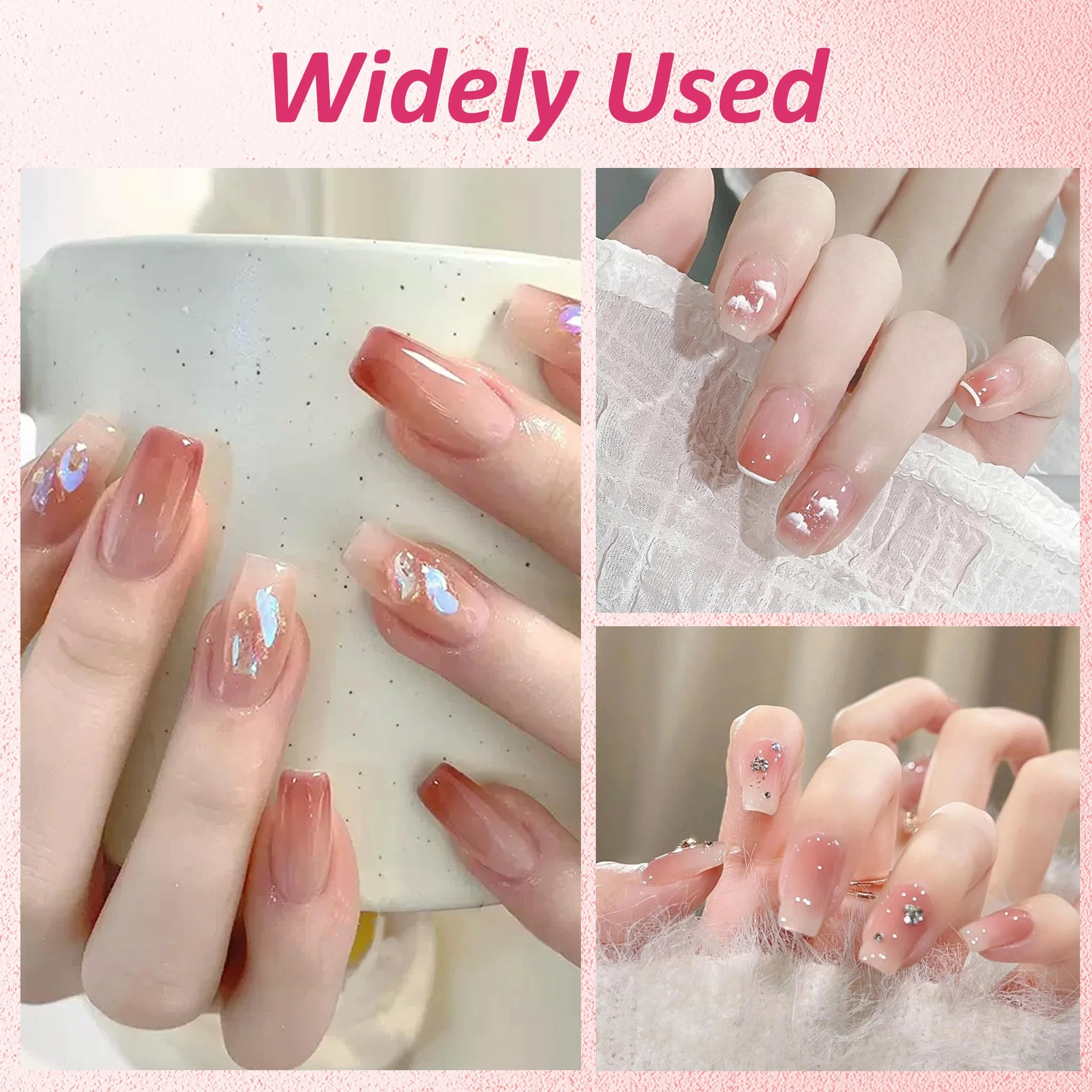 Zestaw 150 sztuk gąbek do zdobienia paznokci z 2 sztukami metalowych uchwytów, gąbką do paznokci, akcesoria do manicure, które mogą tworzyć różne wzory gradientowe do zdobienia paznokci