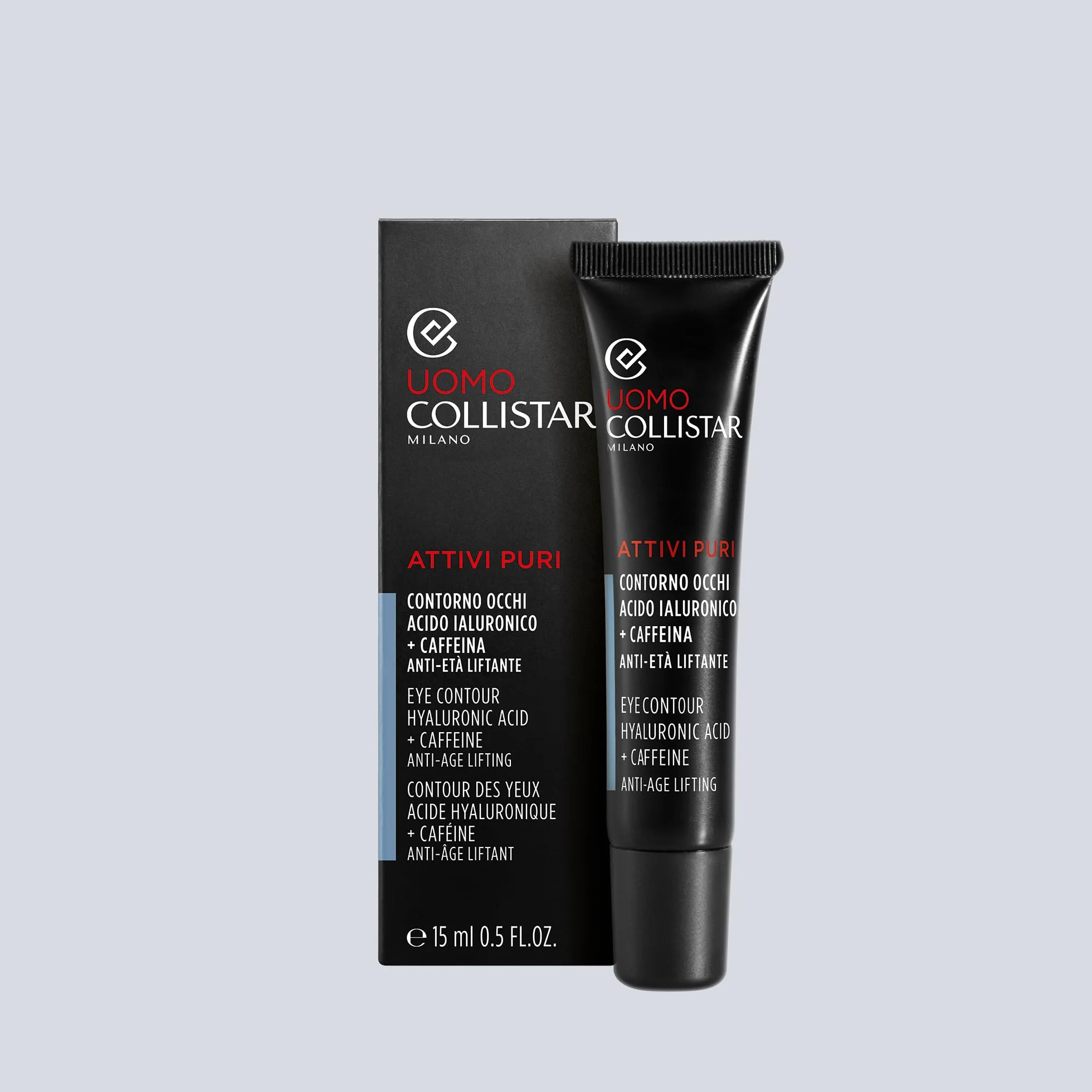 Collistar Mężczyzna Kontur Oczu Kwas hialuronowy Kofeina Anti-aging Liftant 15ml