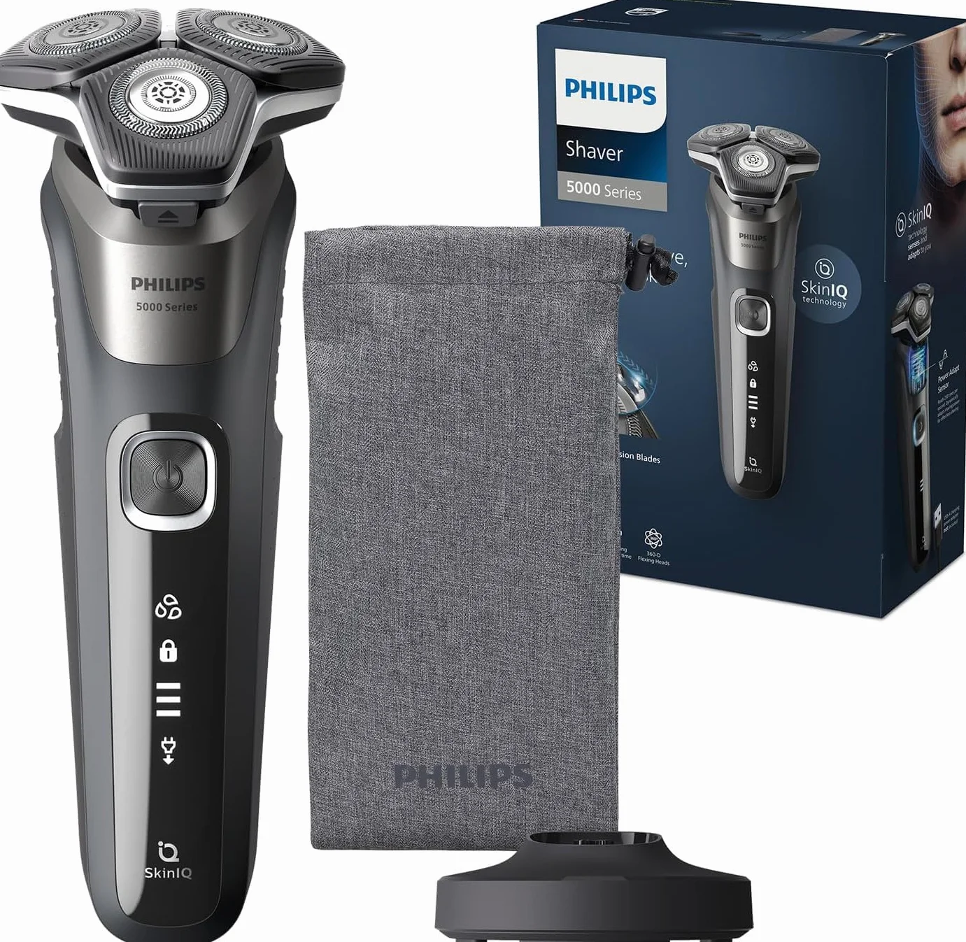 Philips Series 5000 S5887/13 golarka elektryczna na mokro i na sucho z trymerem wyskakującym
