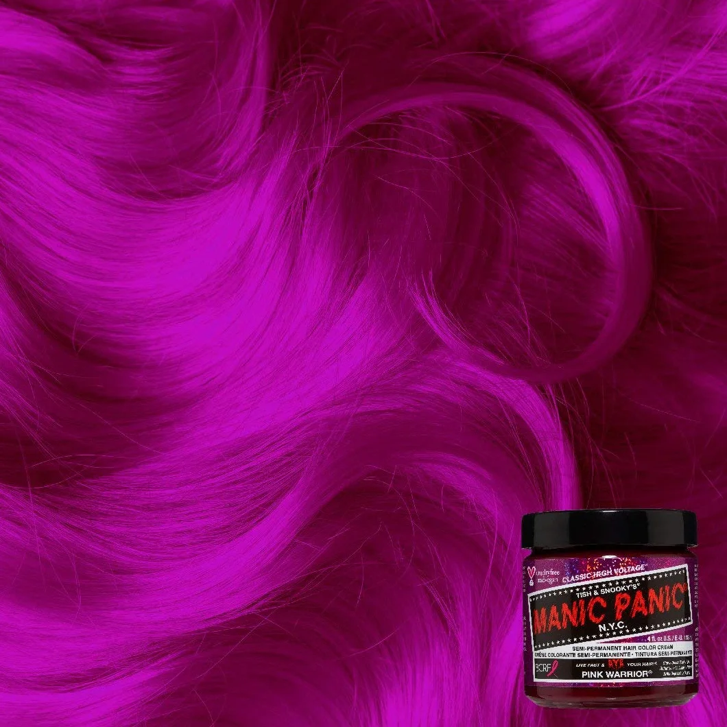 Manic Panic Różowy wojownik, Bez okrucieństwa, Wegańskie i żywe 118ml
