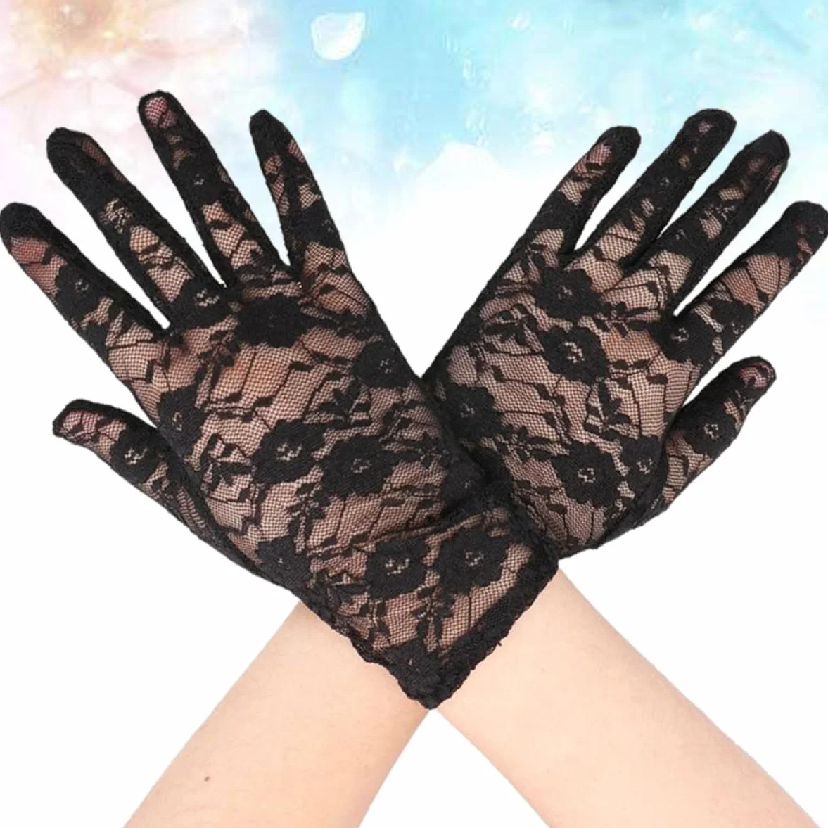 GALPADA 1 Para Rękawiczek Z Pełnymi Palcami Łydka Halter I Ołowiana Lina Rękawiczki Ślubne Guantes De Proteccion Vintage Rękawiczki Rękawiczki Outdoorowe Fałszywe Serce Prop Krótkie