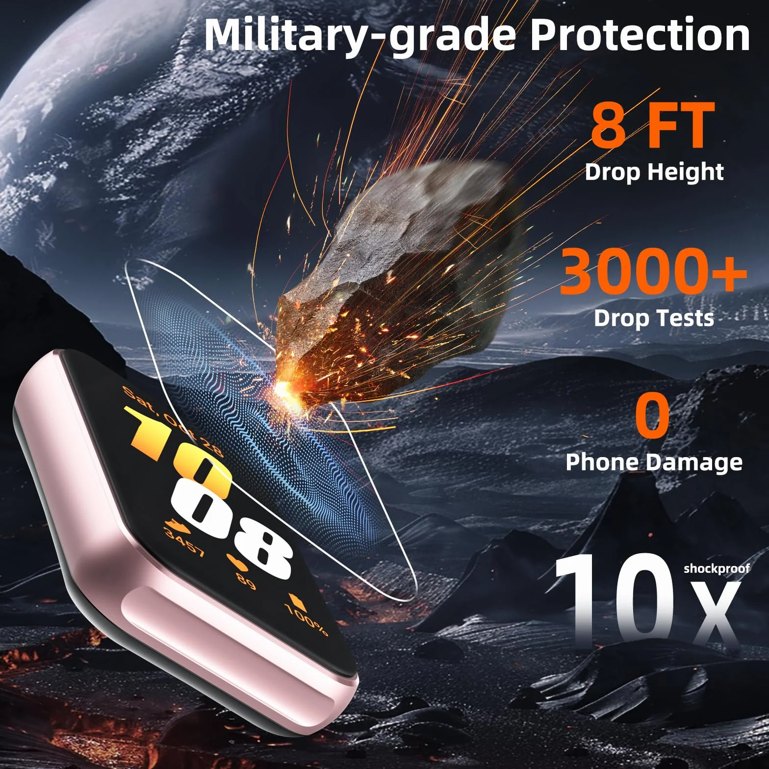 Vauki 4 sztuki folii ochronnej do Samsung Galaxy Fit 3 ochrona ekranu, ochrona przed kurzem, miękka folia TPU na wyświetlacz bez pęcherzyków powietrza, łatwa instalacja, przezroczysta, odporna na