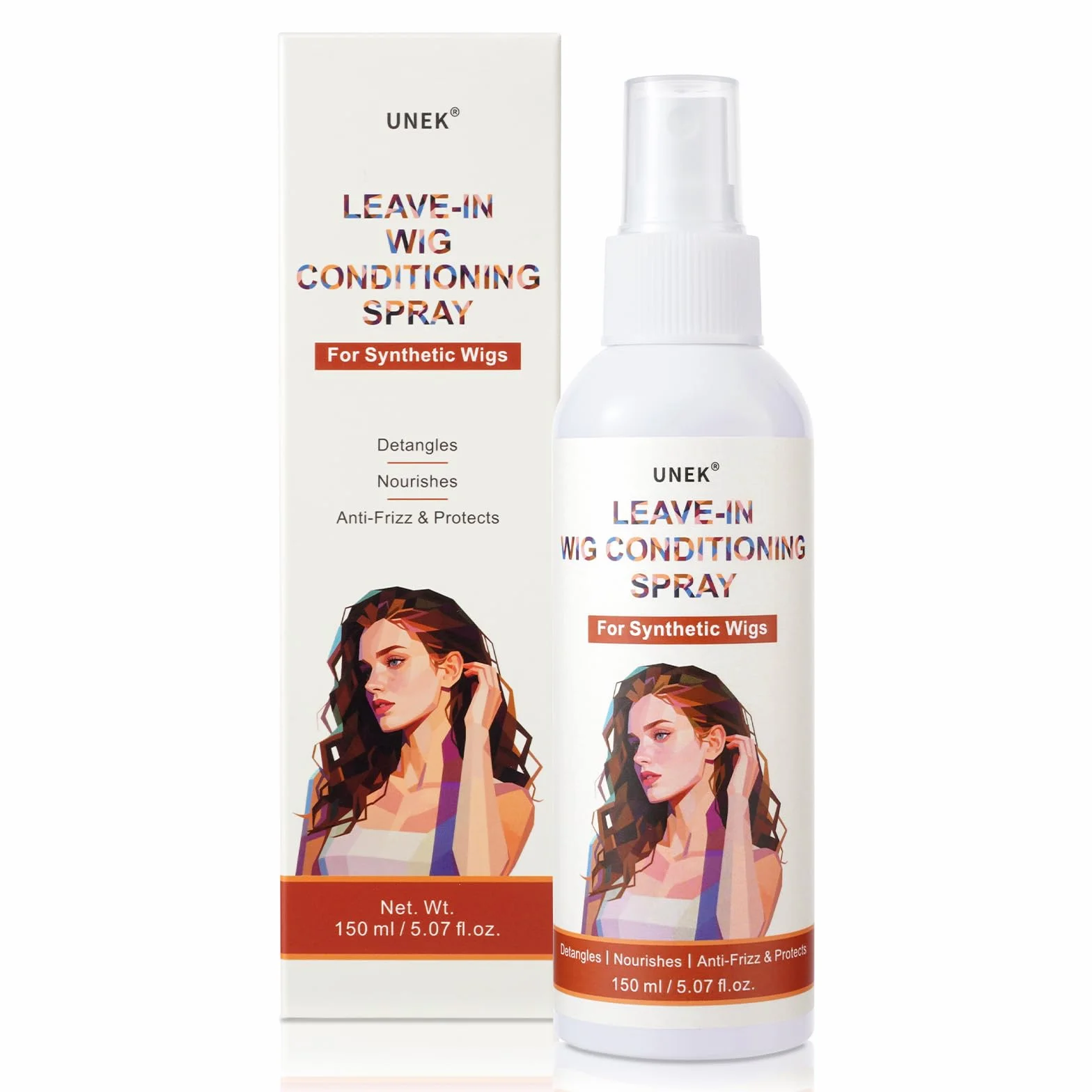 UNEK Leave-in spray do pielęgnacji peruki syntetycznej 150 ml