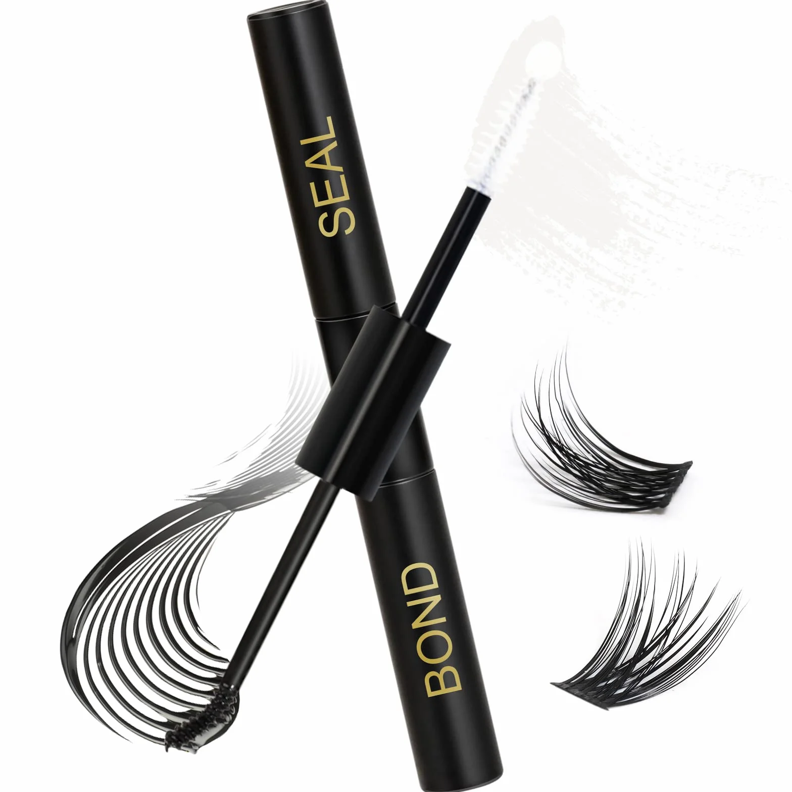 Obeyalash Lash Bond and Seal 10ml Strong Hold 48 Hours Waterproof Latex-free Cluster Lash Glue 2 IN 1