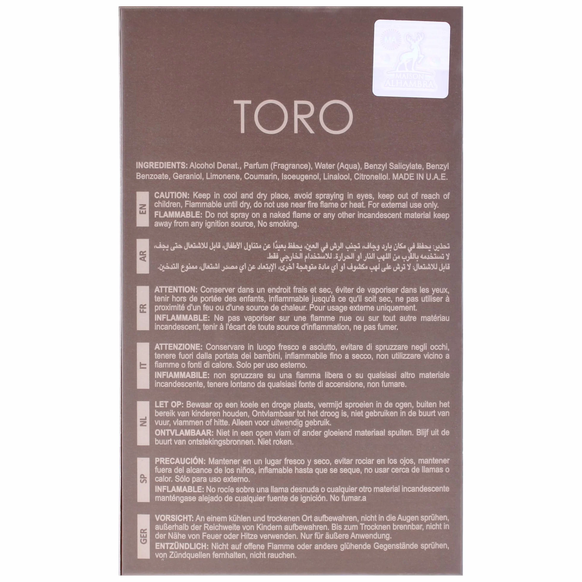 TORO Pour Homme - 100 ML