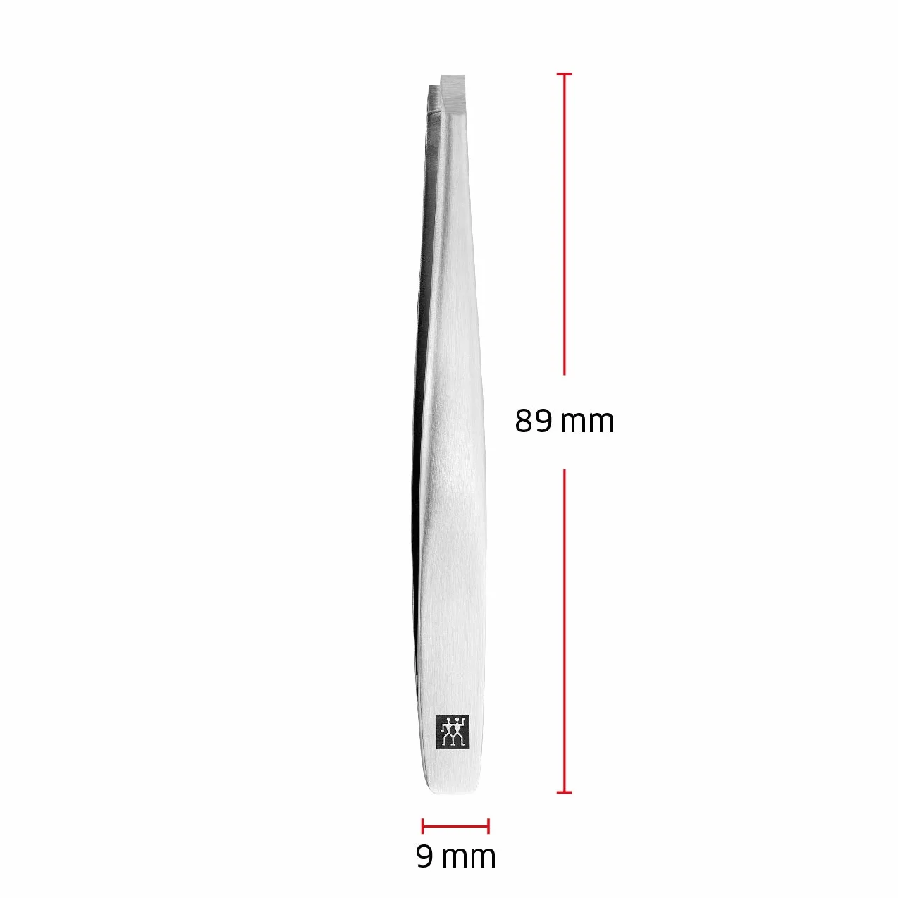 ZWILLING Pęseta prosta (do wyrywania brwi, chropowate, skalibrowane końcówki, hipoalergiczna), premium, srebrna, 90 mm