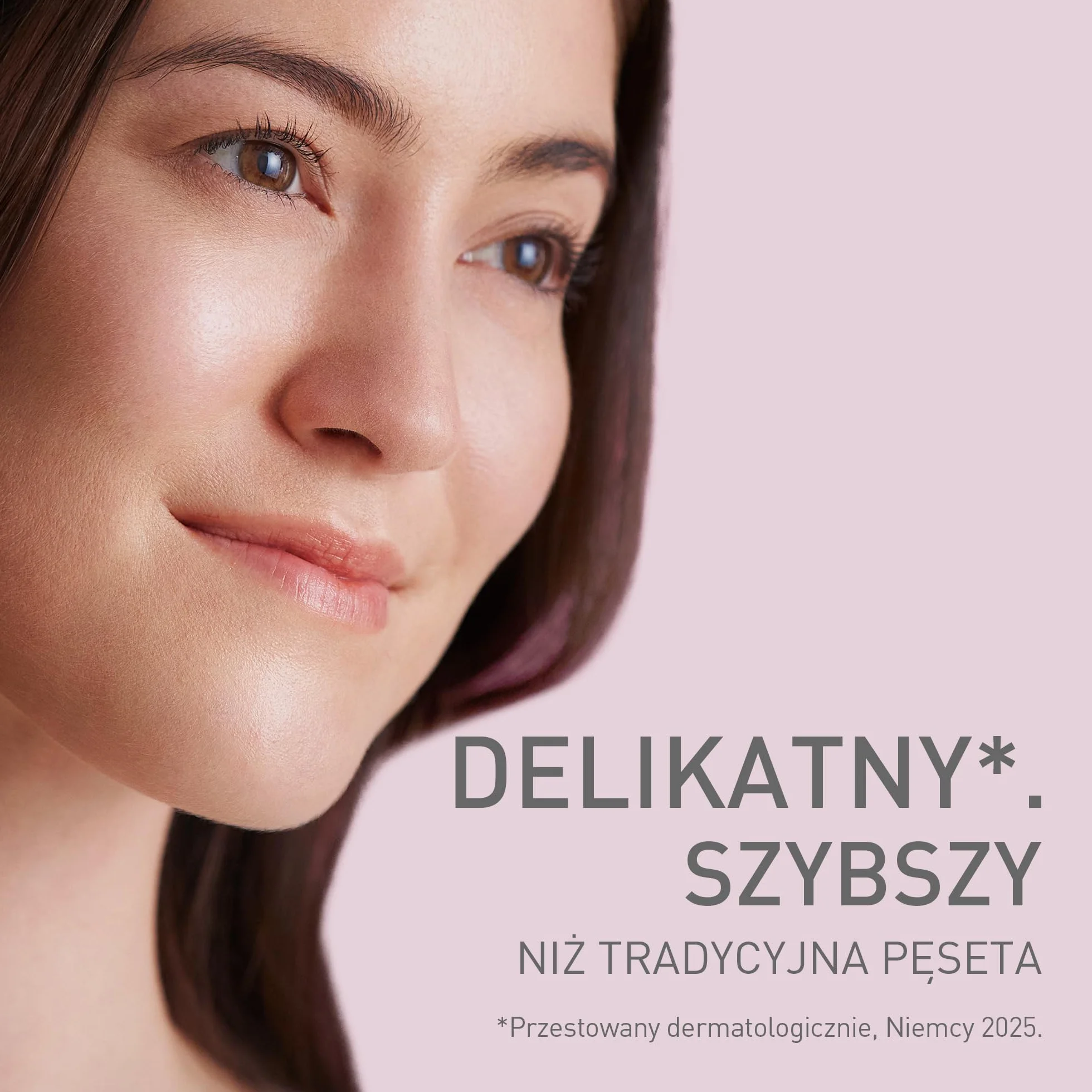 Panasonic ES-EF10-V503 Depilator do brwi i twarzy dla kobiet, trymer do brwi, z lampką LED, kompaktowa konstrukcja w formie długopisu, zasilany bateriami AA, jasny fiolet