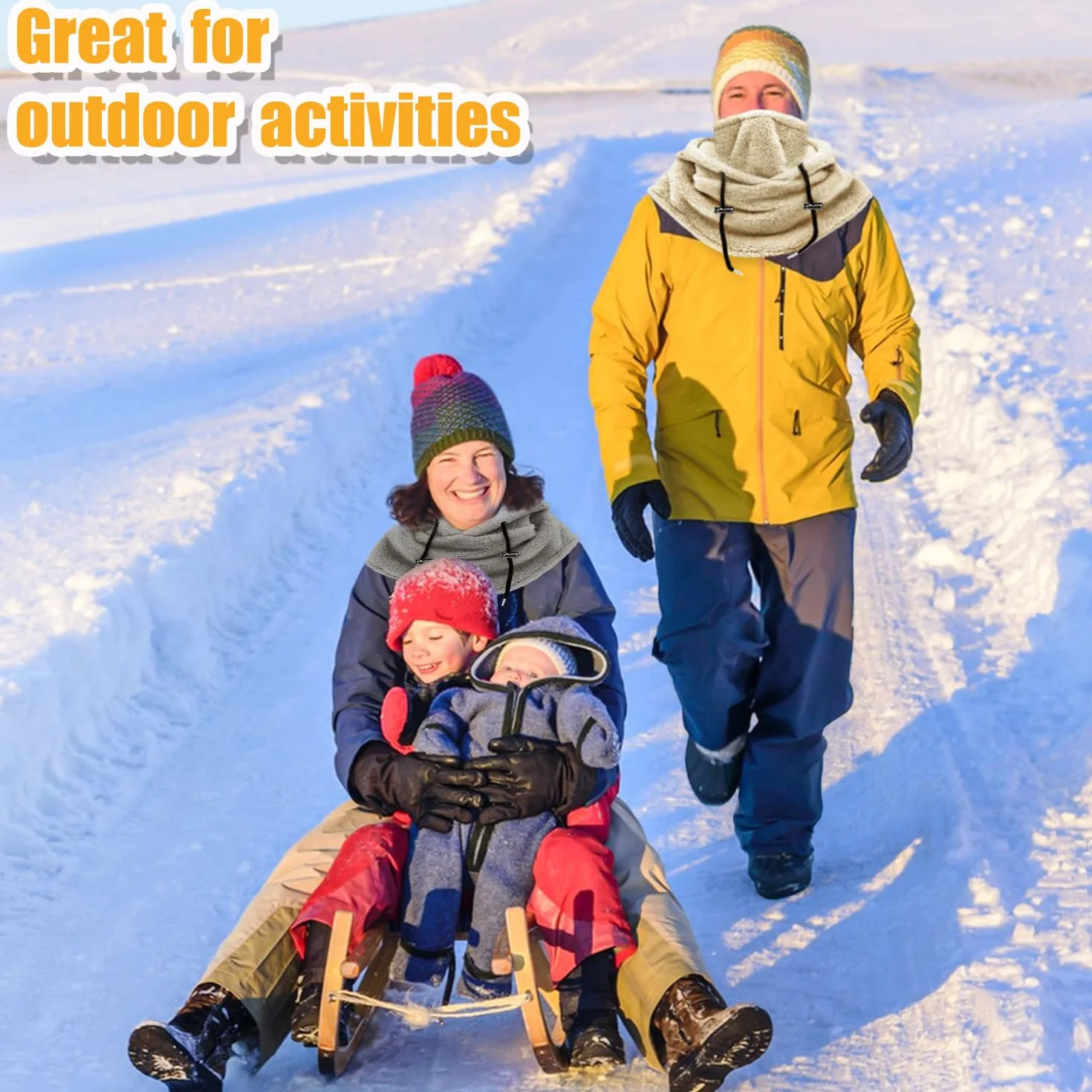 Pluszowa kominiarka damska, zimowa, ocieplacz na szyję, narty, balaclava, wiatroszczelna, maska narciarska, do jazdy na snowboardzie, narty, rozmiar uniwersalny