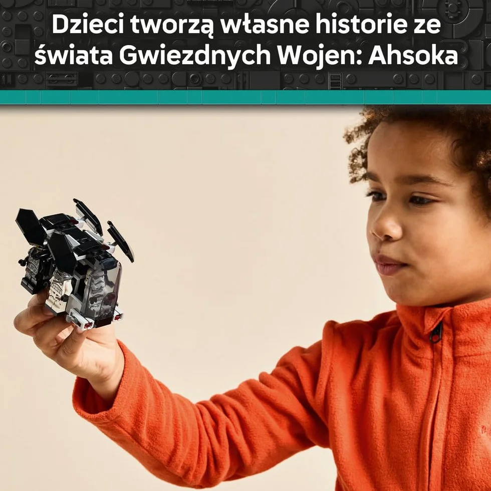 LEGO Star Wars Szturmowiec Śmierci i nocny szturmowiec — zestaw bitewny, zabawka konstrukcyjna dla dziecka do kolekcji, transportowiec i 4 postacie, prezent dla 6-latka, chłopca i dziewczynki 75412